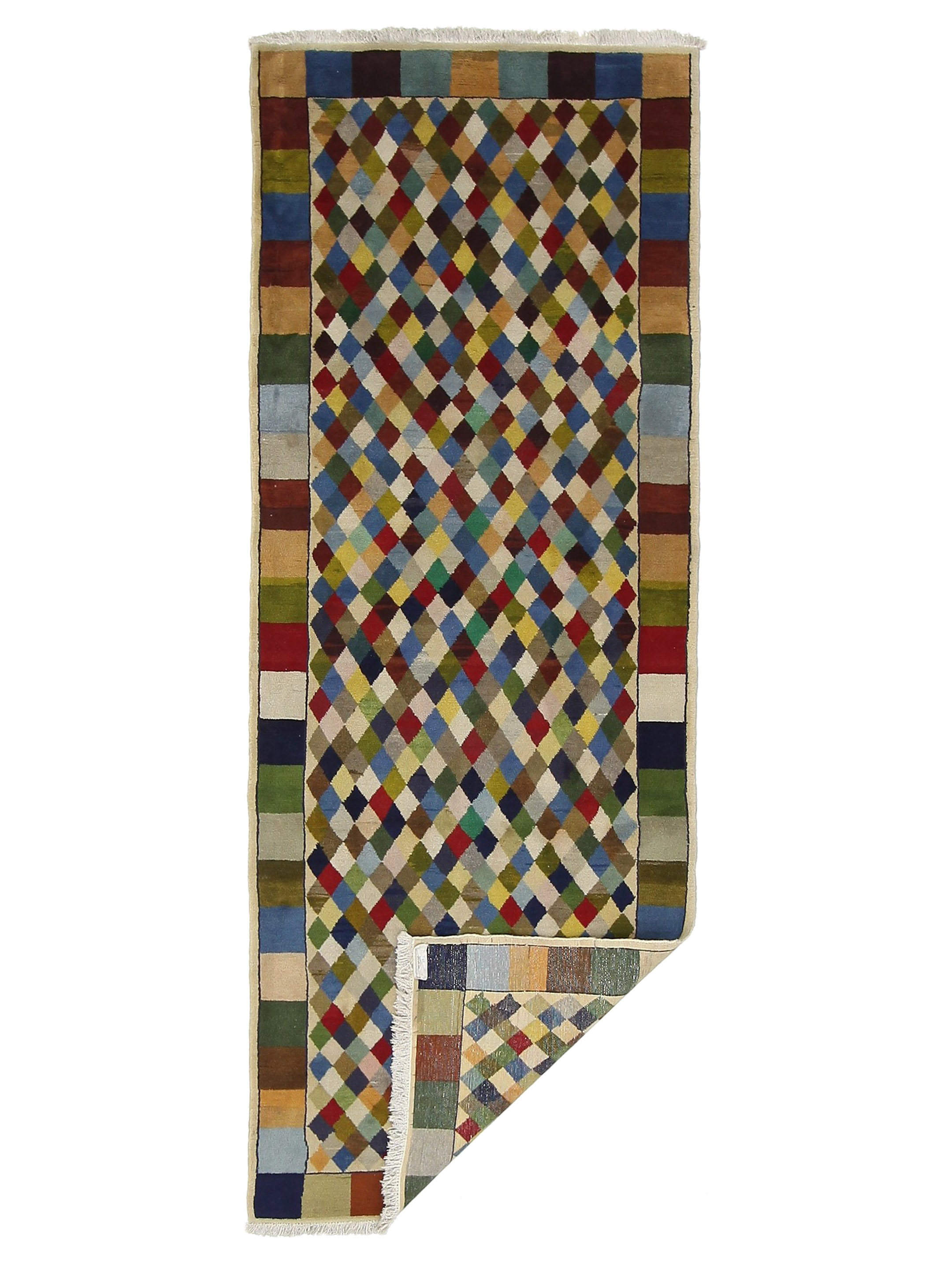 Gabbeh Hand Knotted Multi 4x10 - Image 5 of 6
