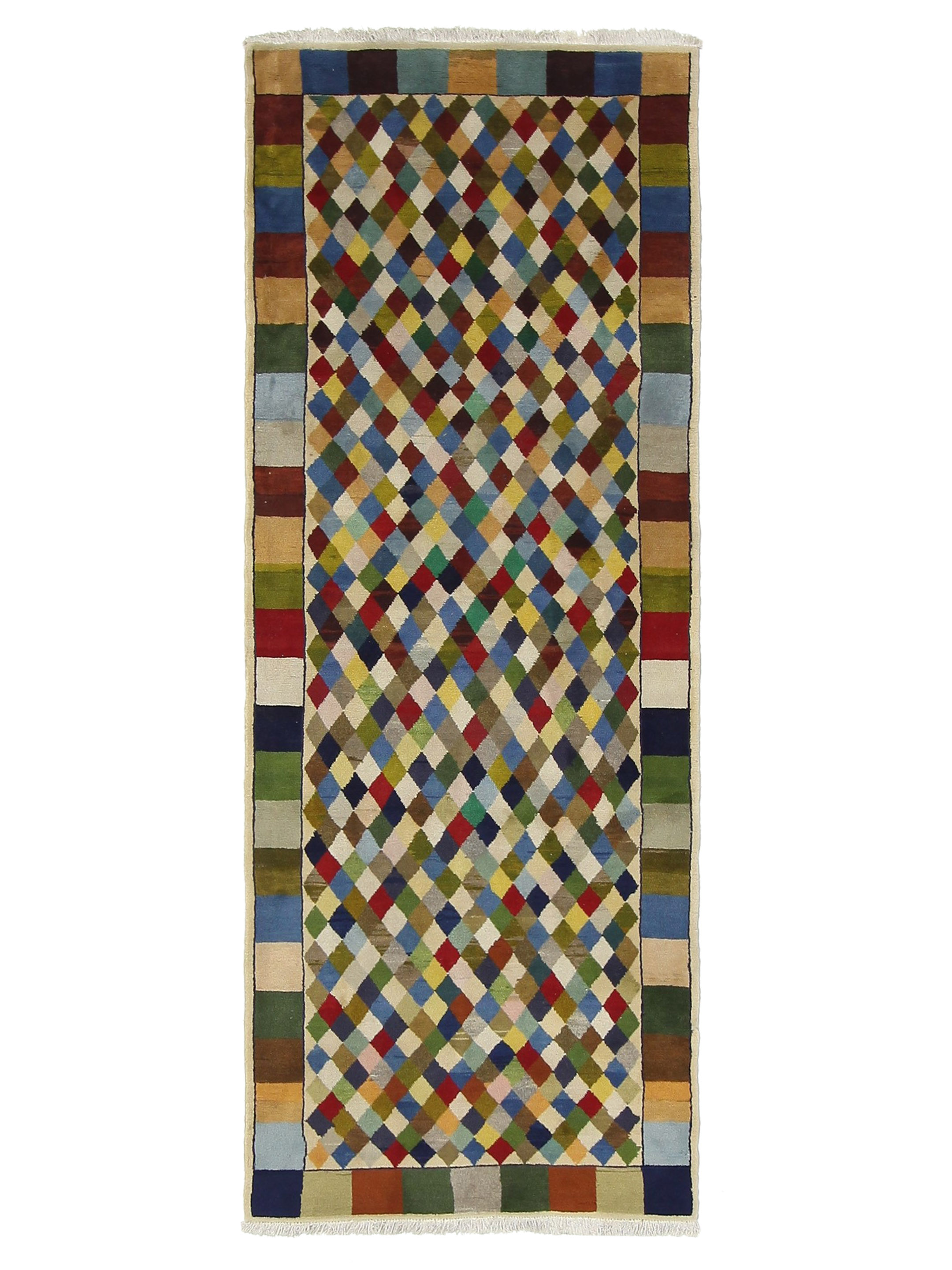 Gabbeh Hand Knotted Multi 4x10