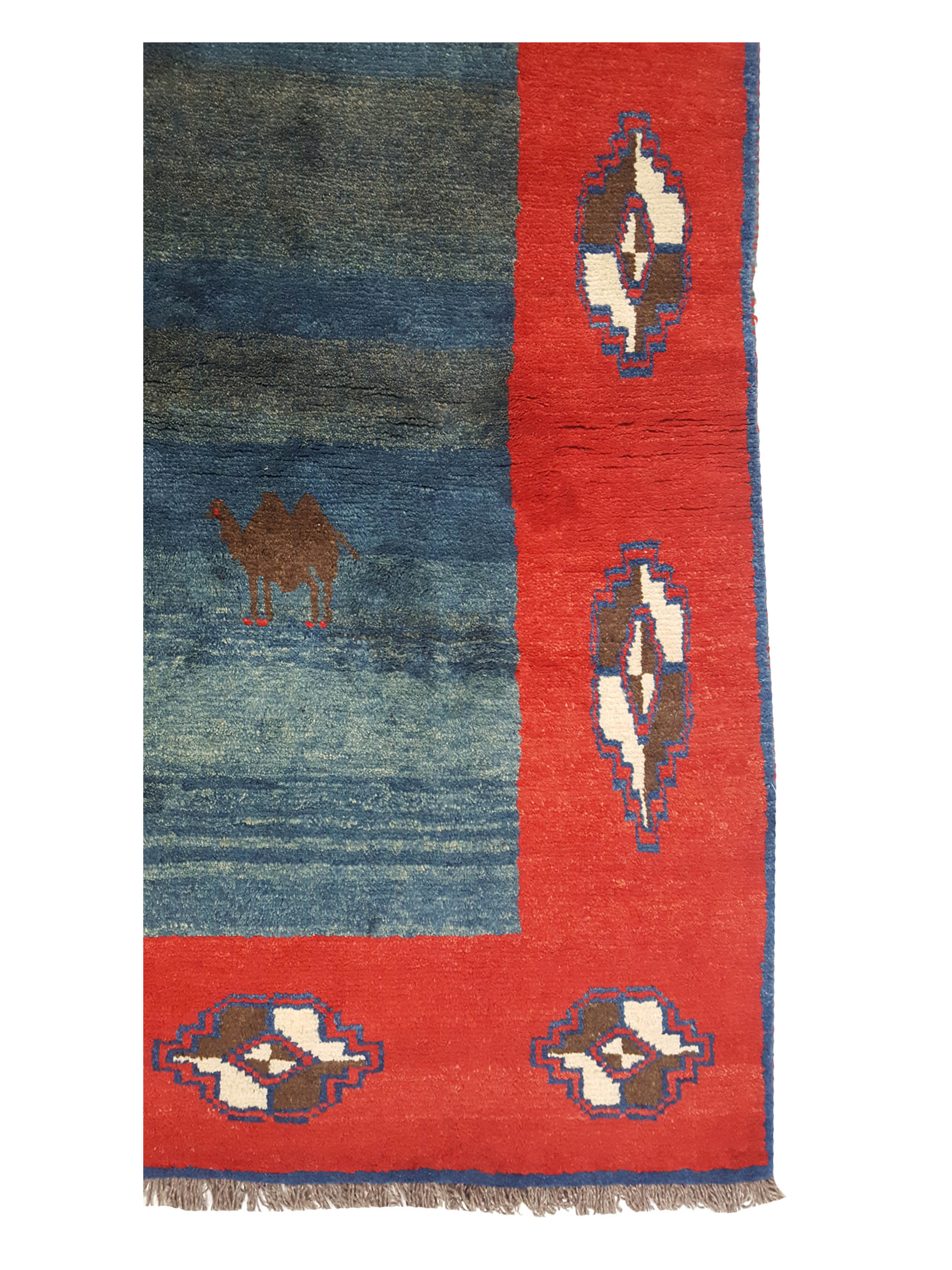 Gabbeh Hand Knotted Blue 7x10 - Image 4 of 6