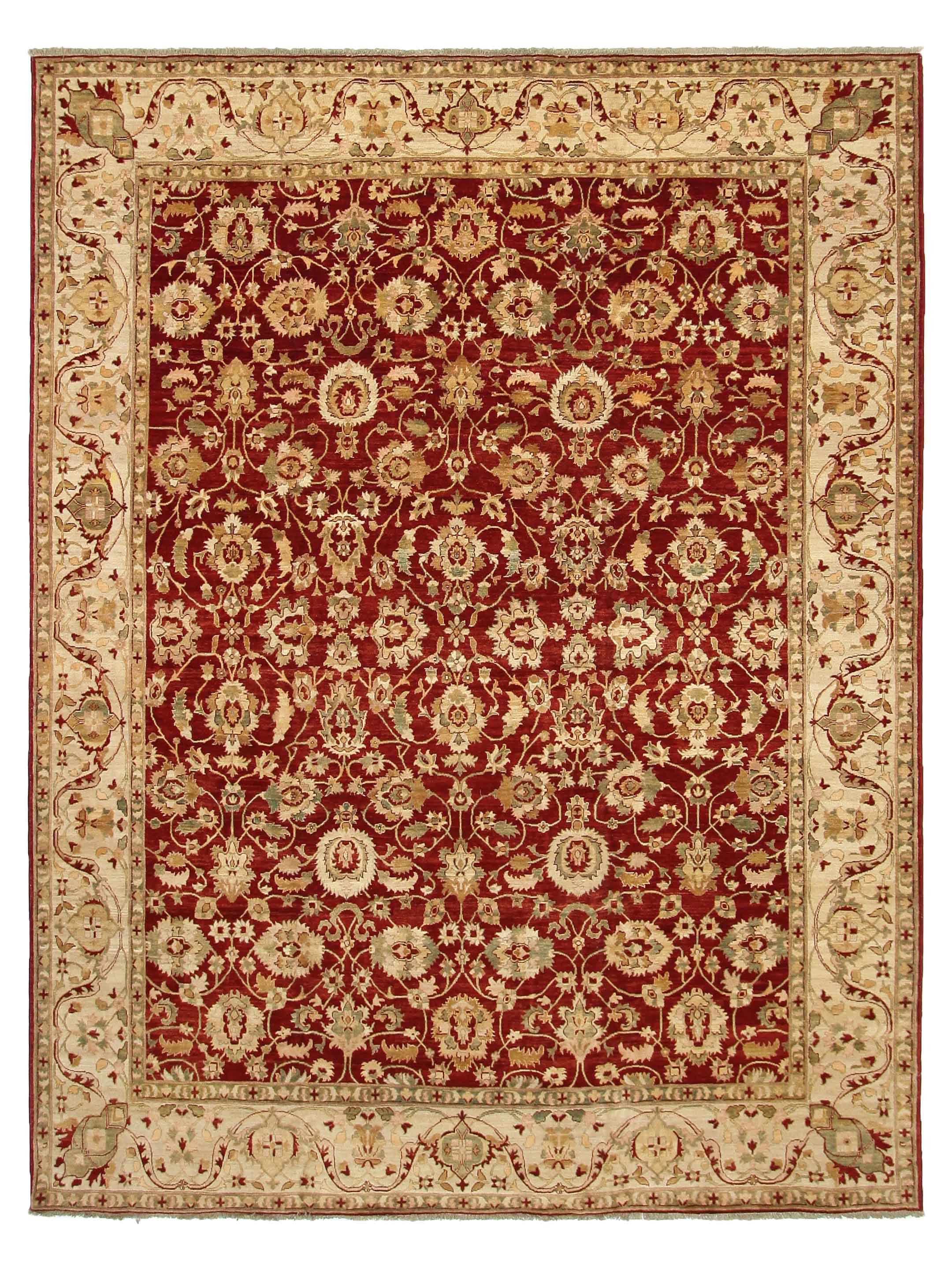Ziegler Hand Knotted Red 12x15