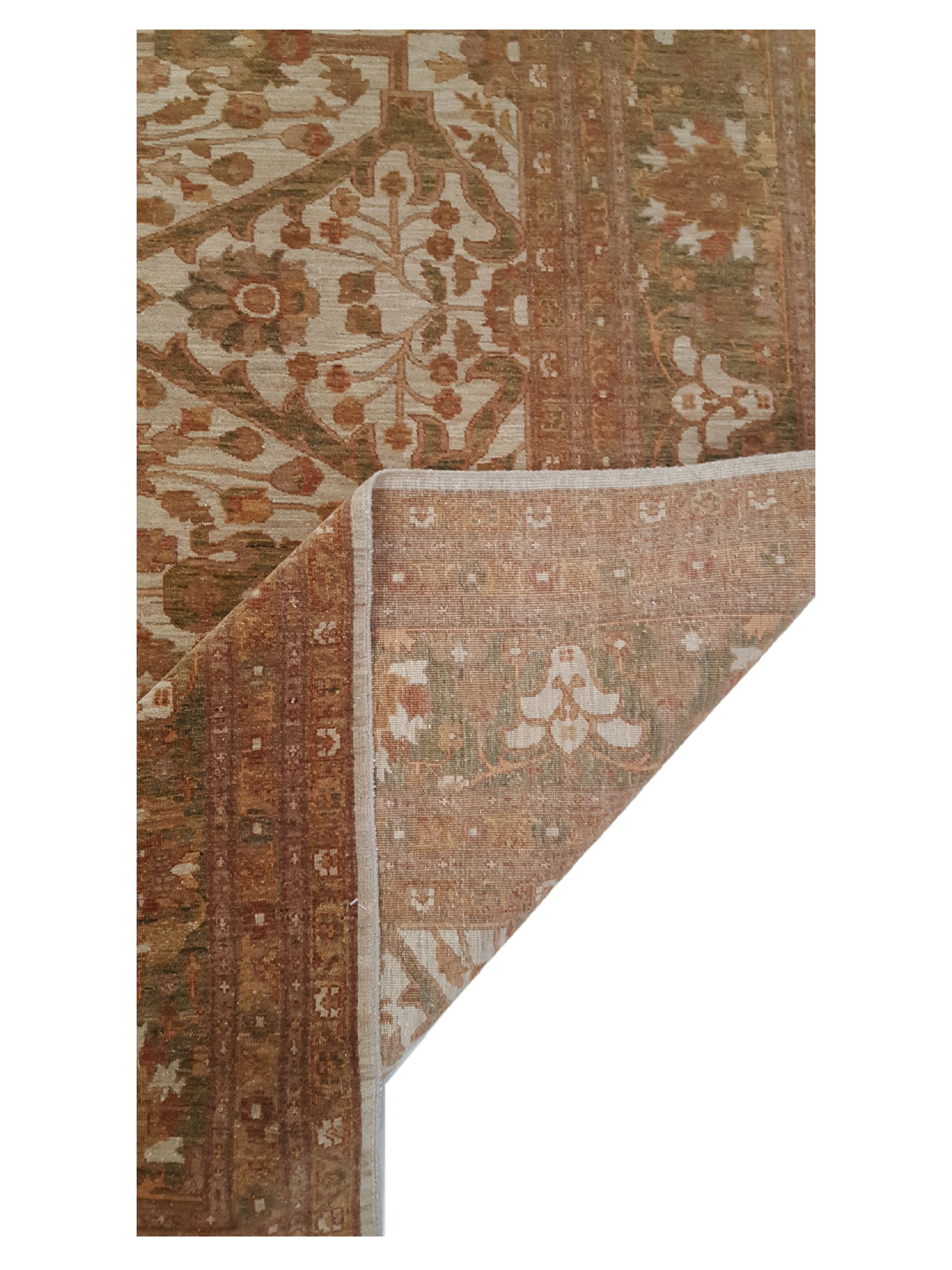 Sultanabad Hand Knotted Ivory 8x9 - Image 3 of 6