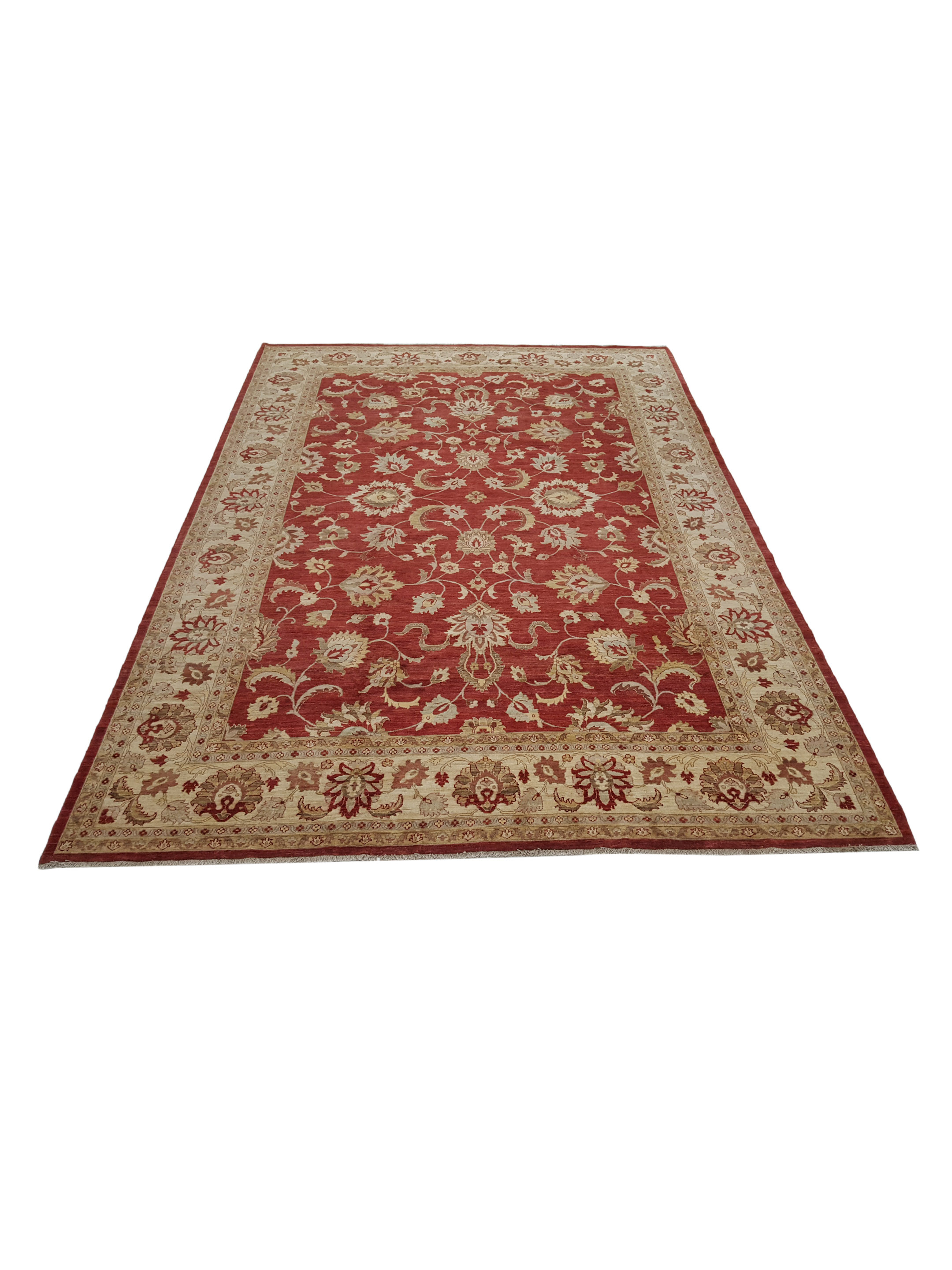 Sultanabad Hand Knotted Red 12x18 - Image 2 of 6