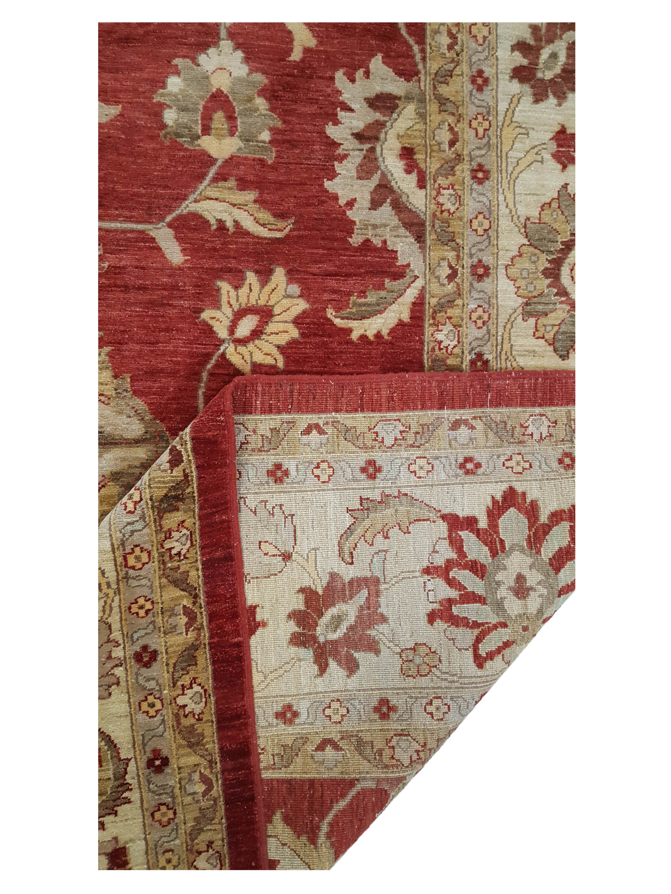 Sultanabad Hand Knotted Red 12x18 - Image 3 of 6