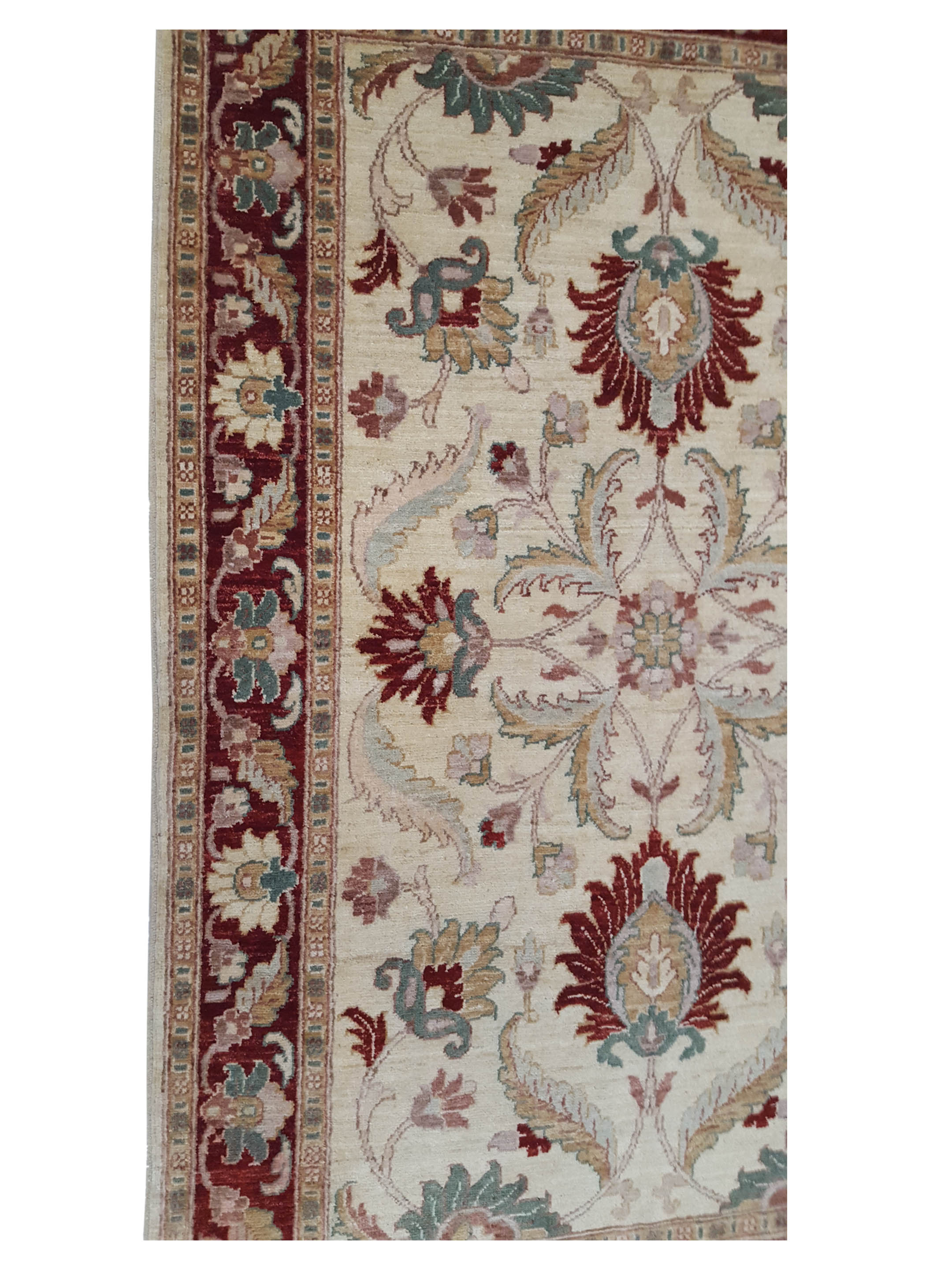 Ziegler Hand Knotted Ivory 4x6 - Image 5 of 6