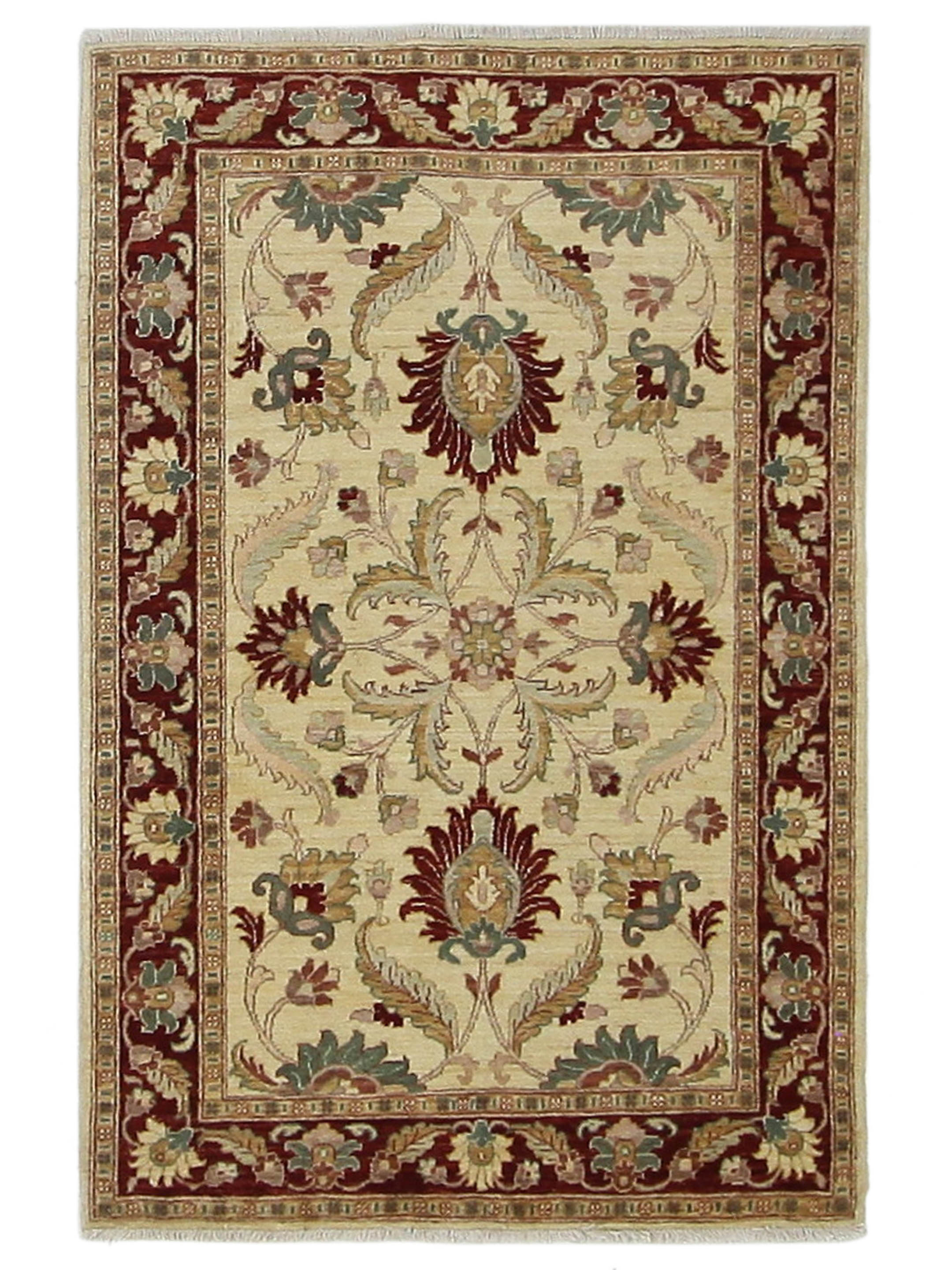 Ziegler Hand Knotted Ivory 4x6