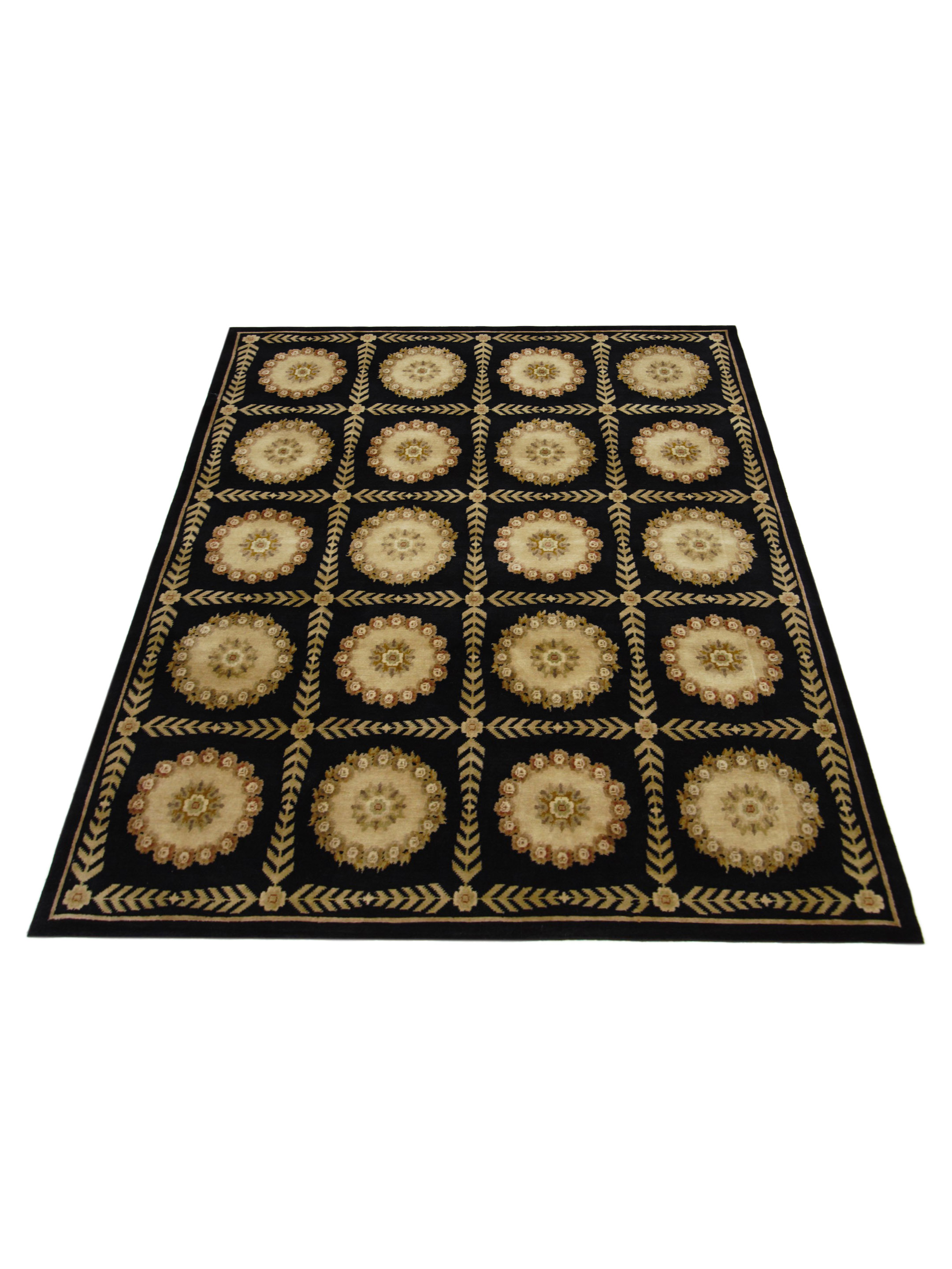 Gouri Ganga Hand Knotted Black 8x10 - Image 2 of 5