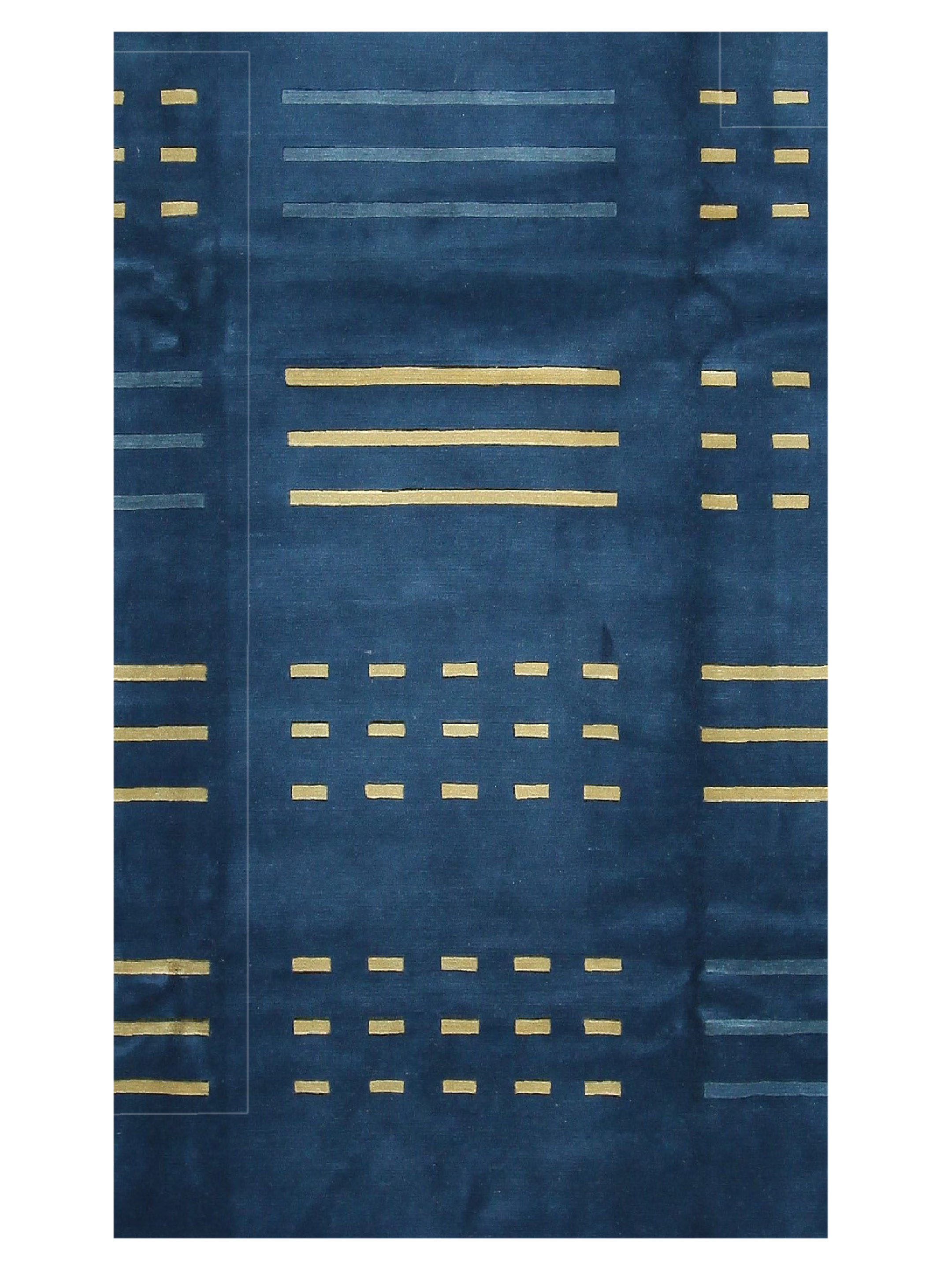 Tranquality Hand Knotted Blue 9x12 - Image 5 of 7