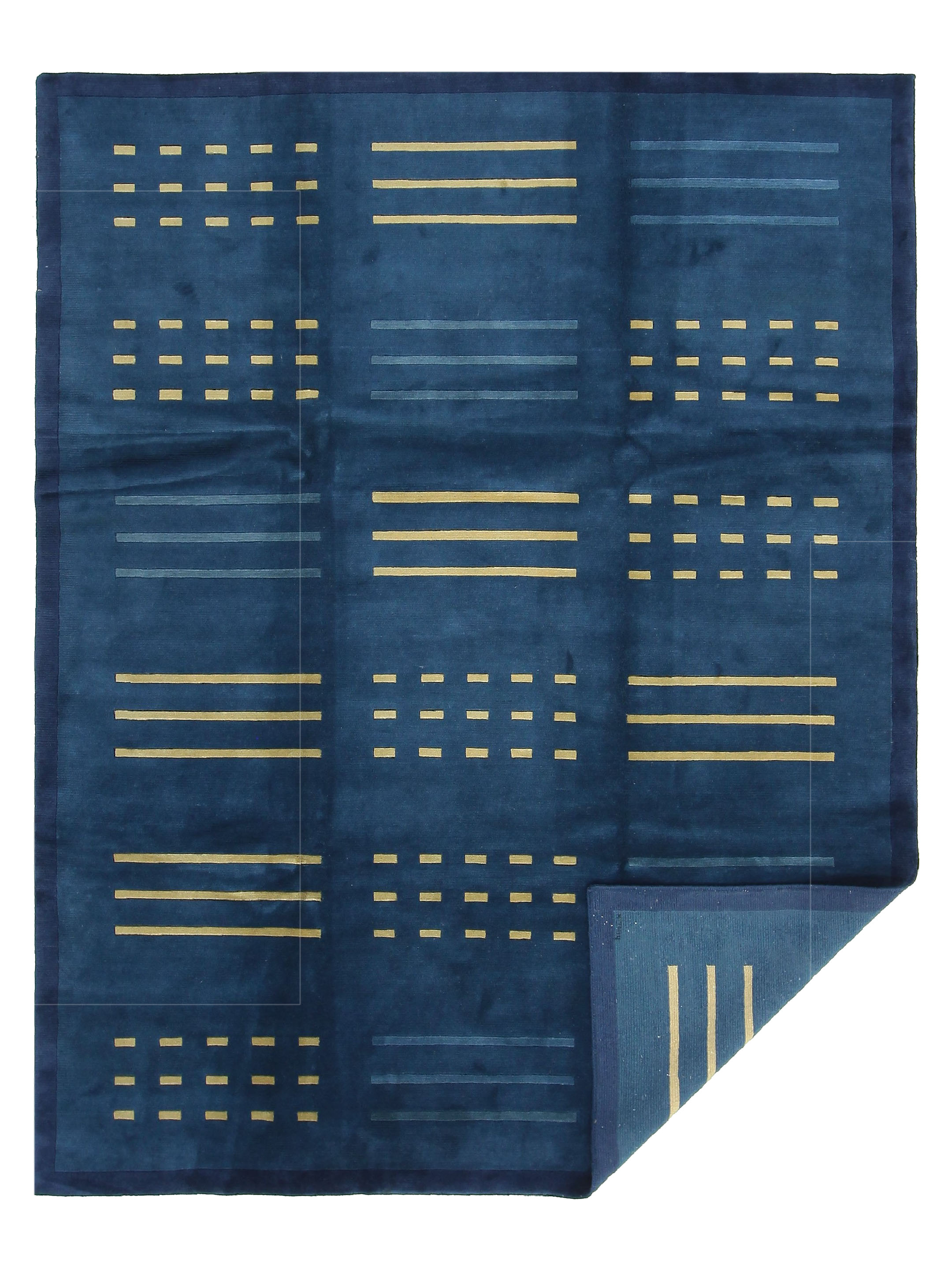 Tranquality Hand Knotted Blue 9x12 - Image 6 of 7