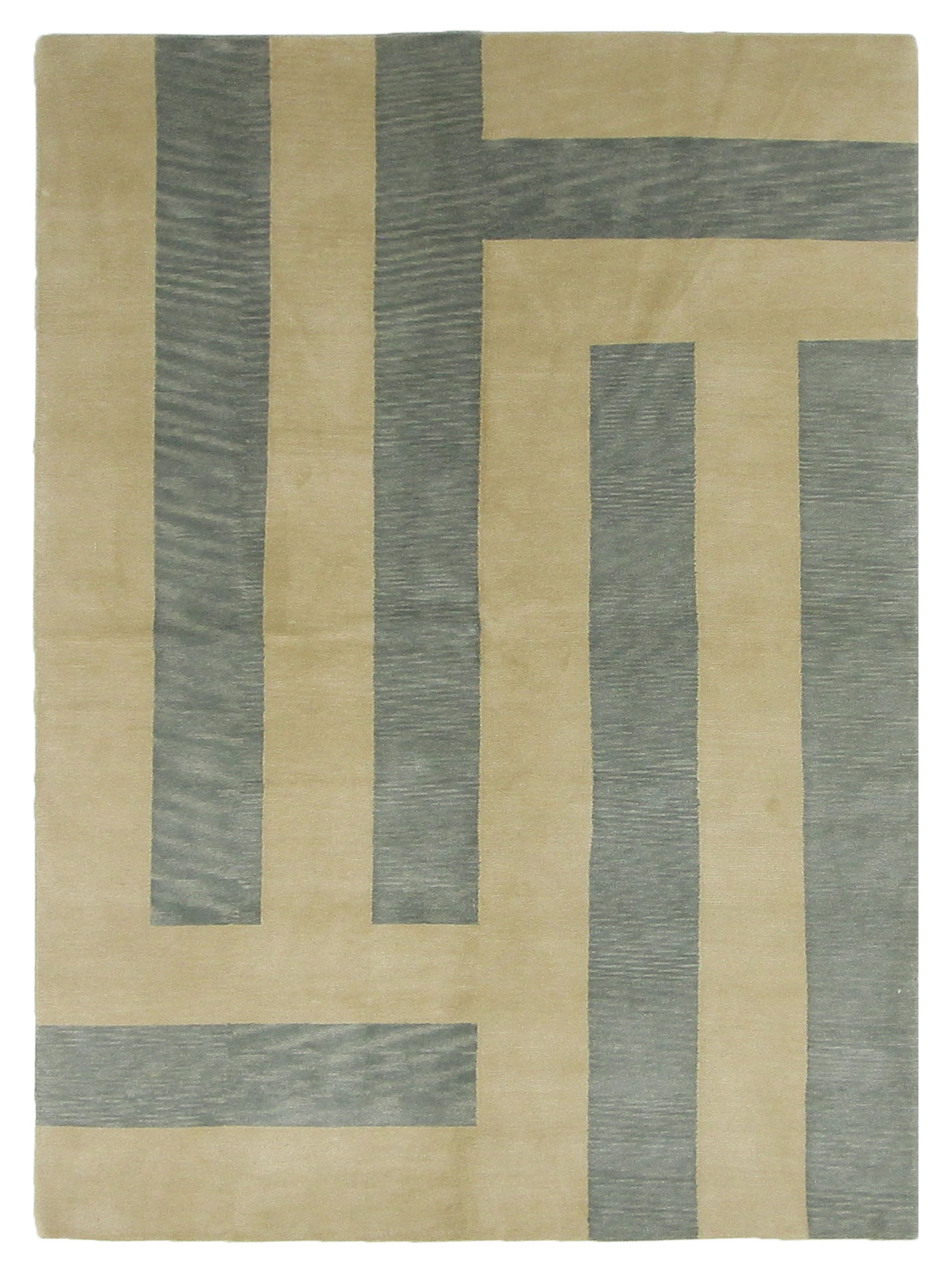 Gouri Ganga Hand Knotted Beige 6x9