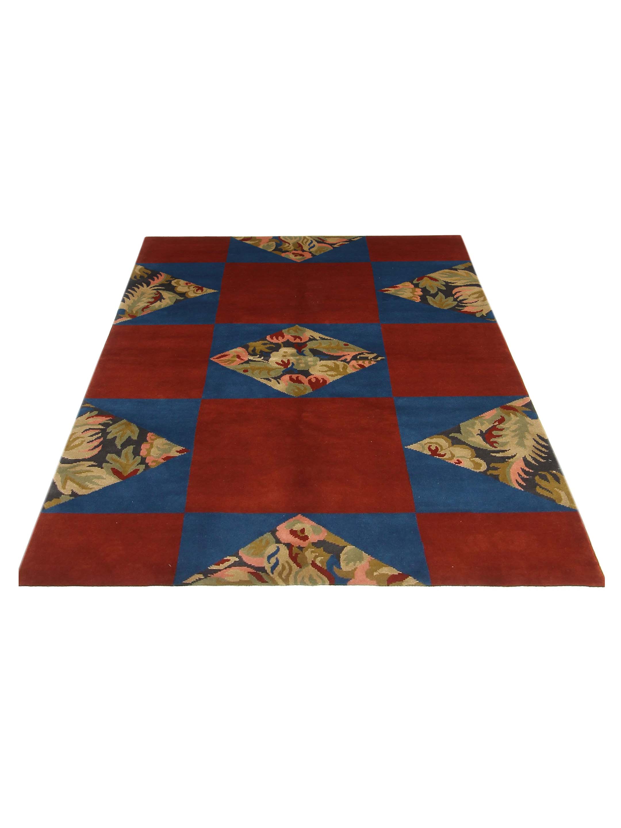 Gouri Ganga Hand Knotted Red 6x9 - Image 2 of 6