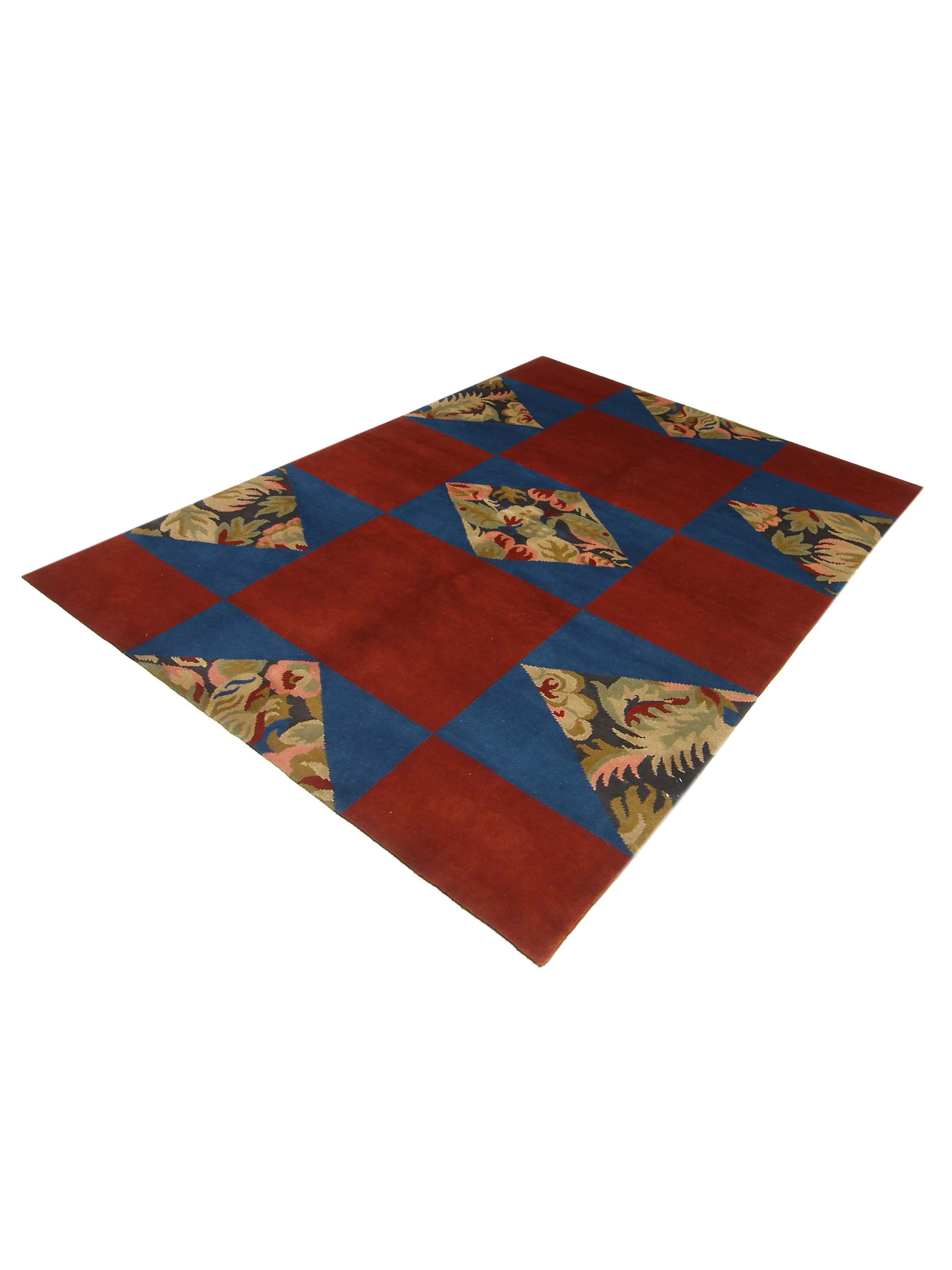 Gouri Ganga Hand Knotted Red 6x9 - Image 5 of 6