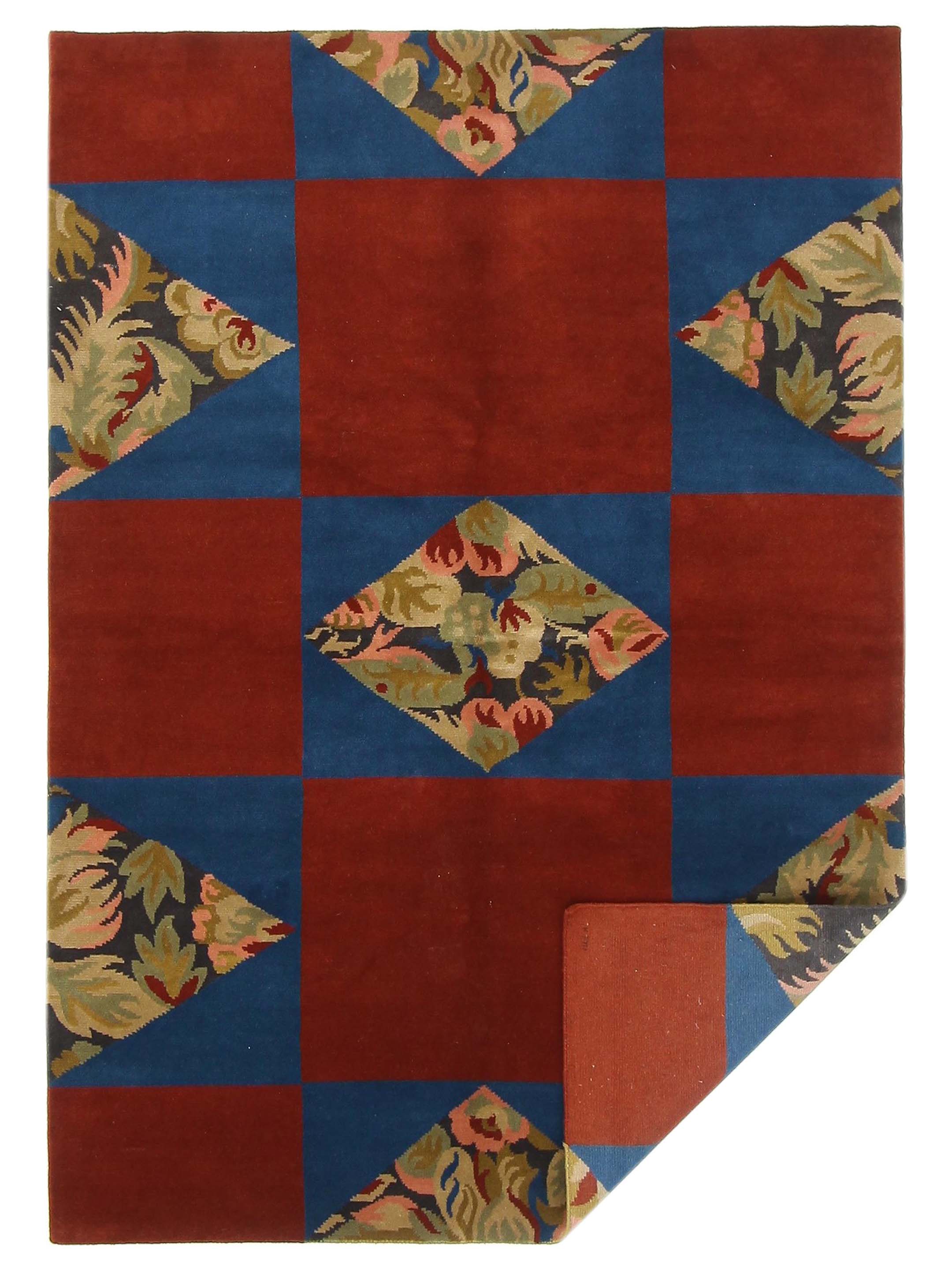 Gouri Ganga Hand Knotted Red 6x9 - Image 6 of 6