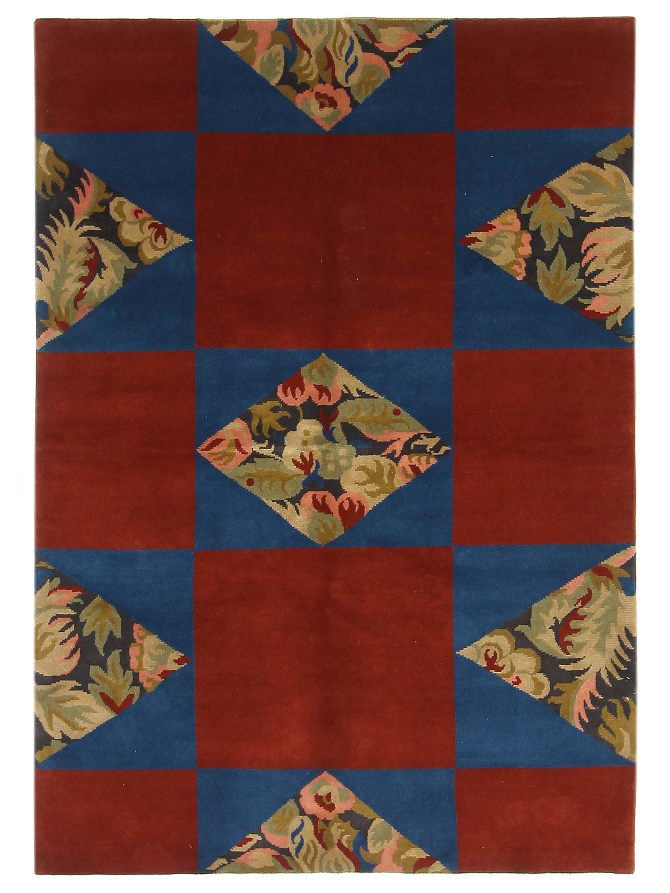 Gouri Ganga Hand Knotted Red 6x9