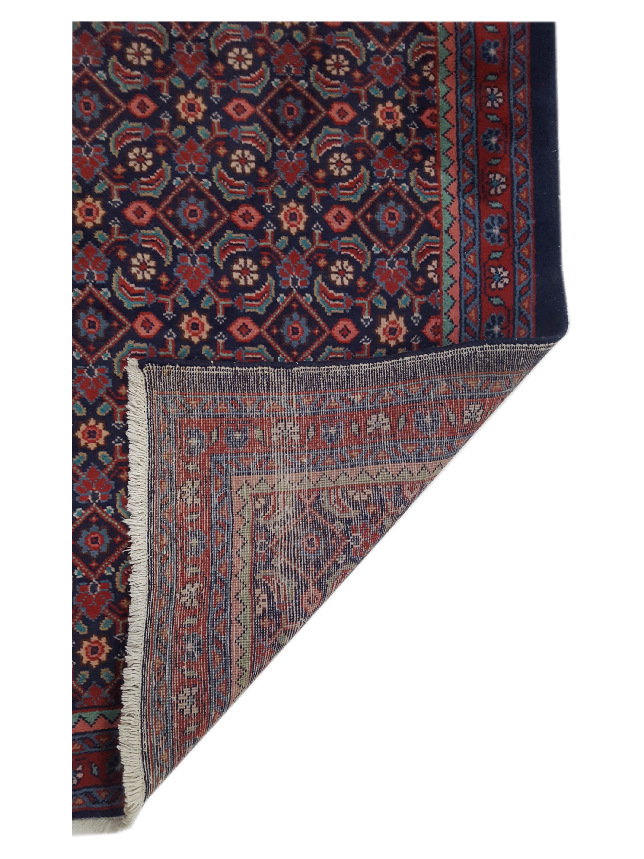 Mahal Hand Knotted Navy 4x11 - Image 3 of 6
