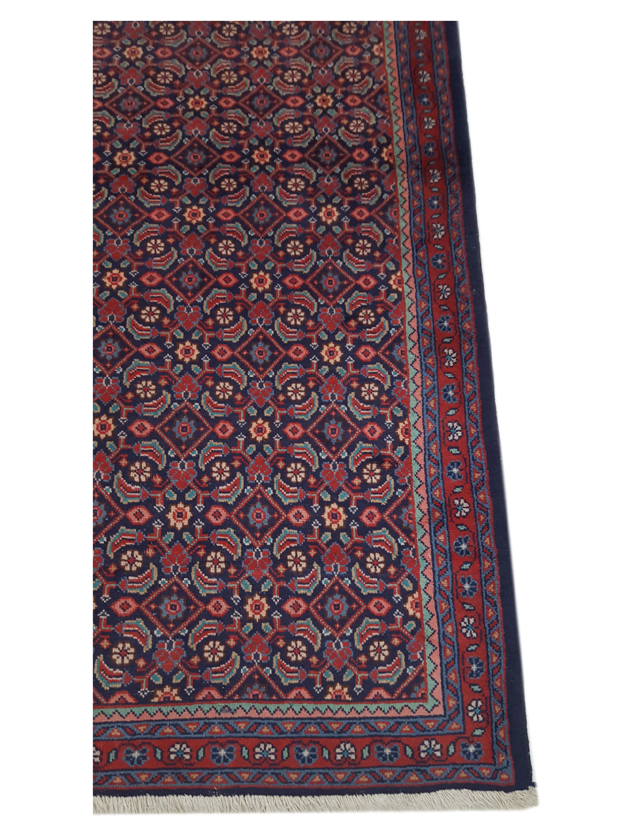 Mahal Hand Knotted Navy 4x11 - Image 4 of 6