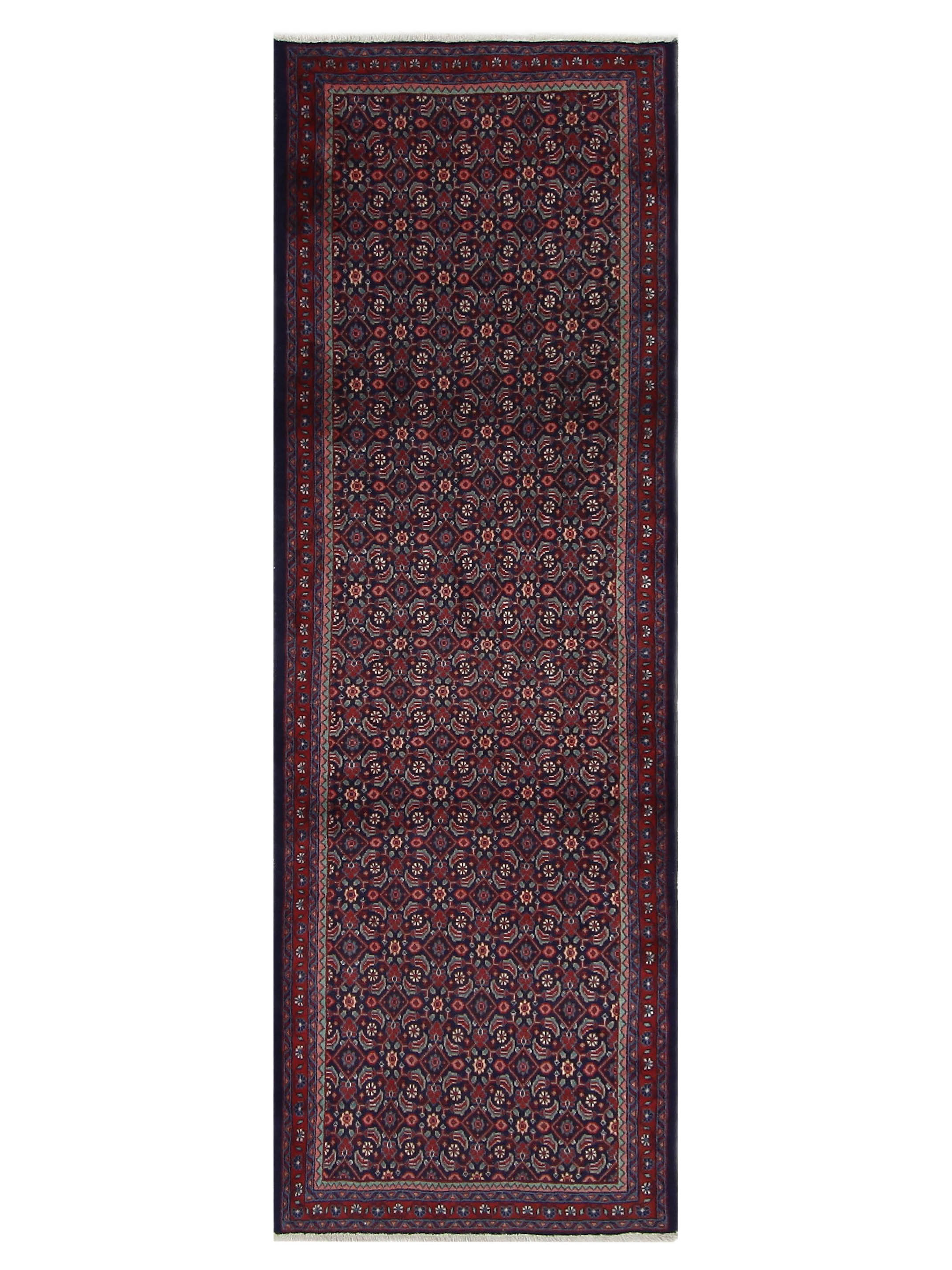 Mahal Hand Knotted Navy 4x11