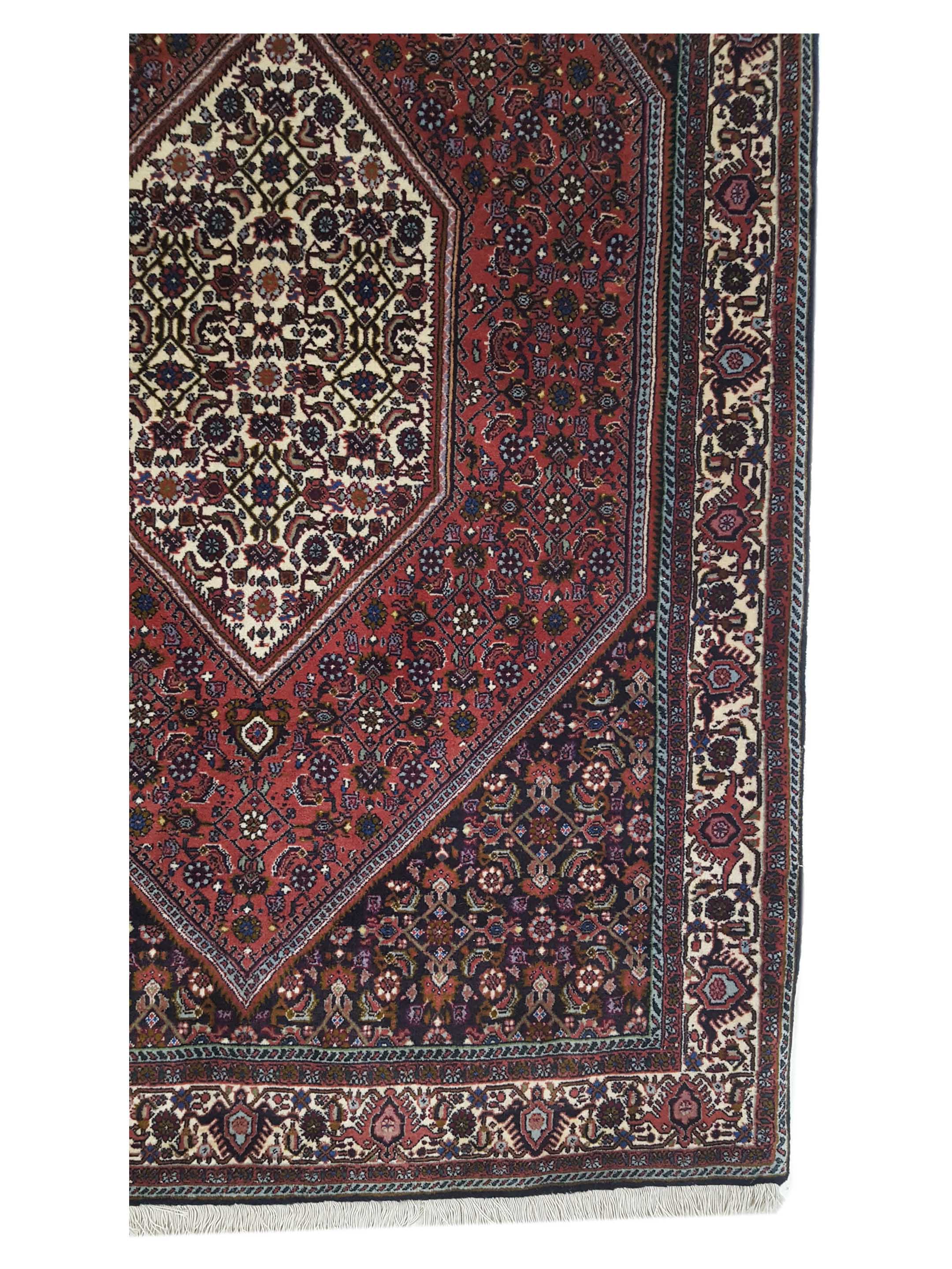 Bijar Hand Knotted Burgundy 4x6 - Image 4 of 6