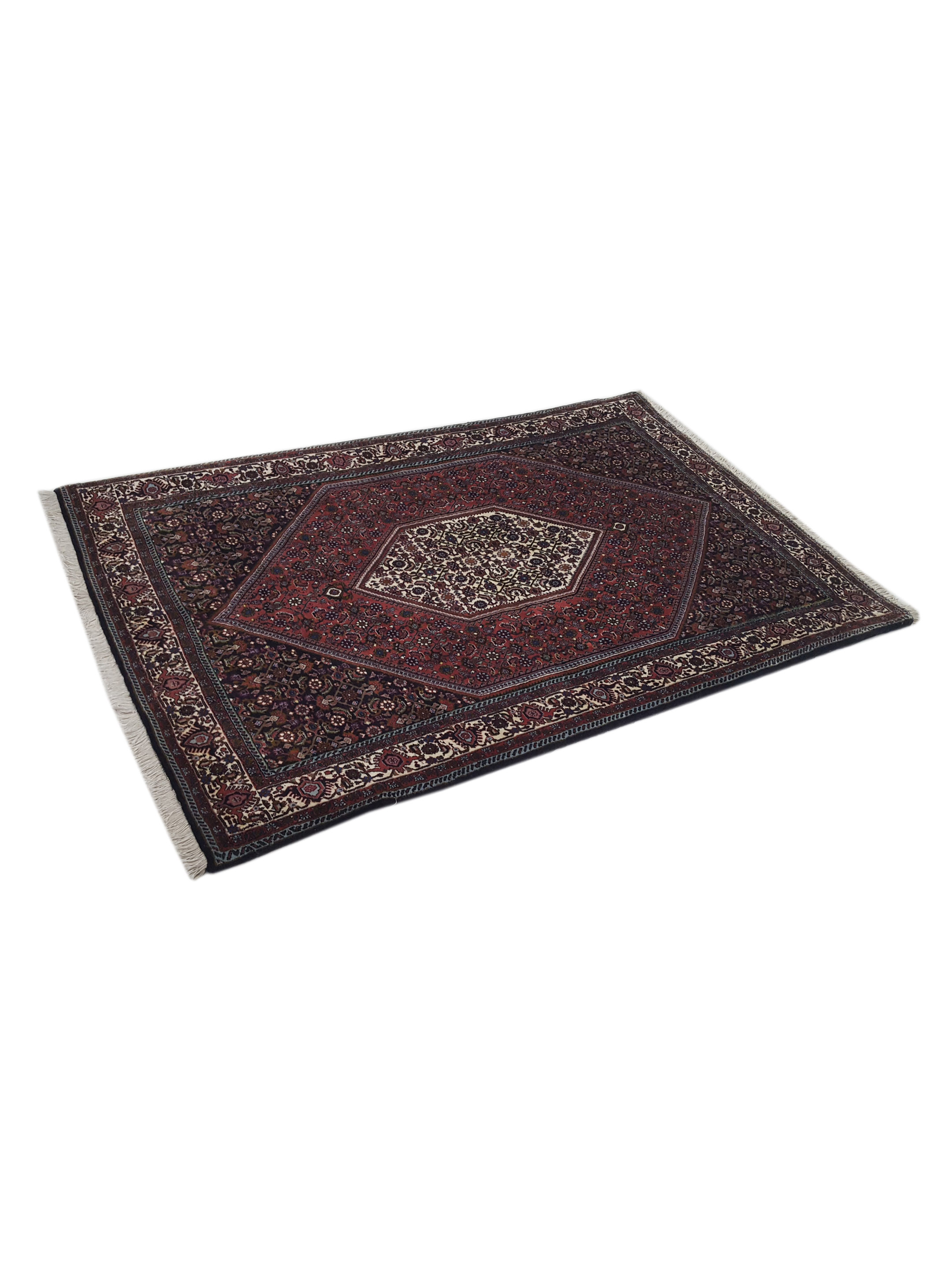 Bijar Hand Knotted Burgundy 4x6 - Image 6 of 6