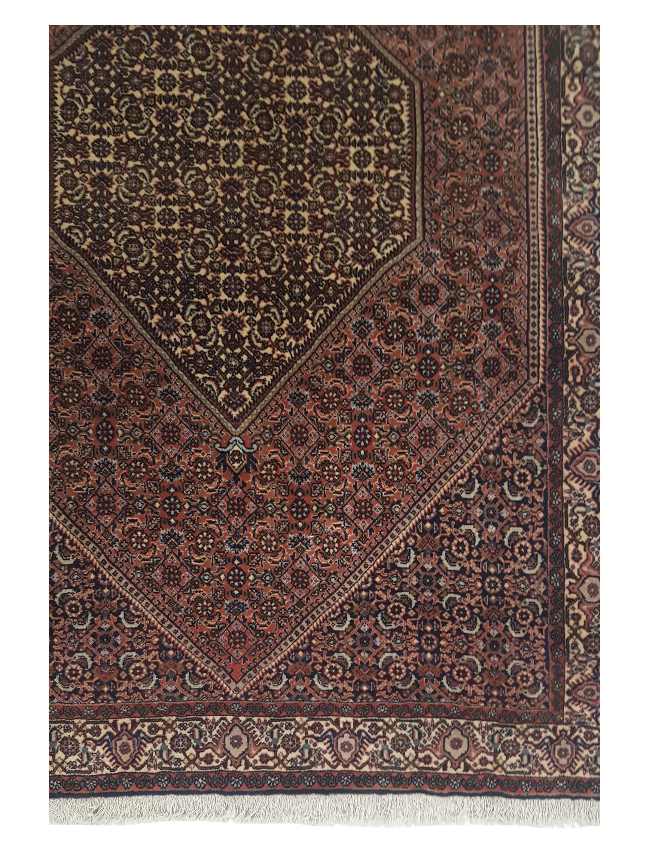 Bijar Hand Knotted Ivory 4x6 - Image 4 of 6