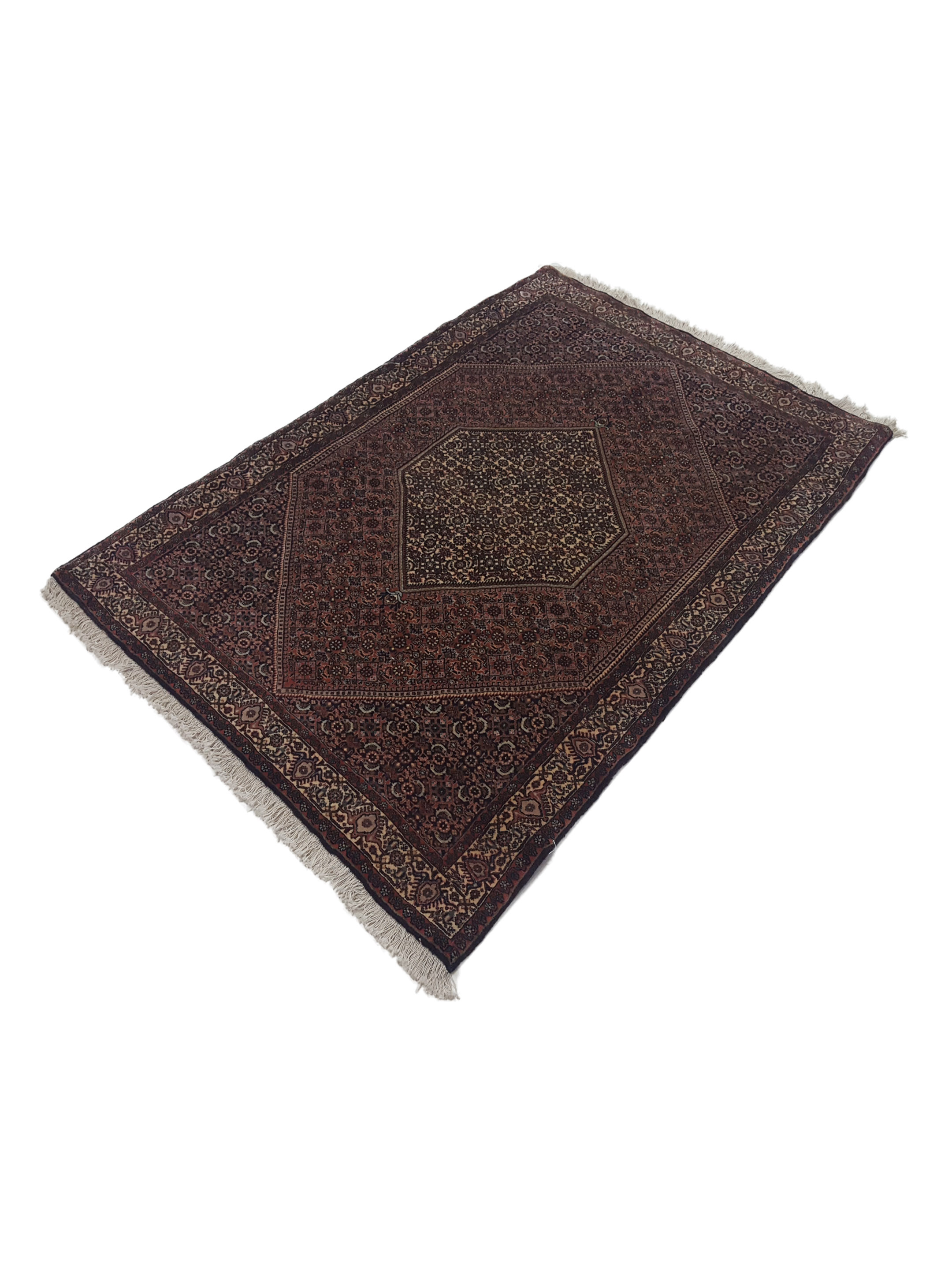 Bijar Hand Knotted Ivory 4x6 - Image 6 of 6
