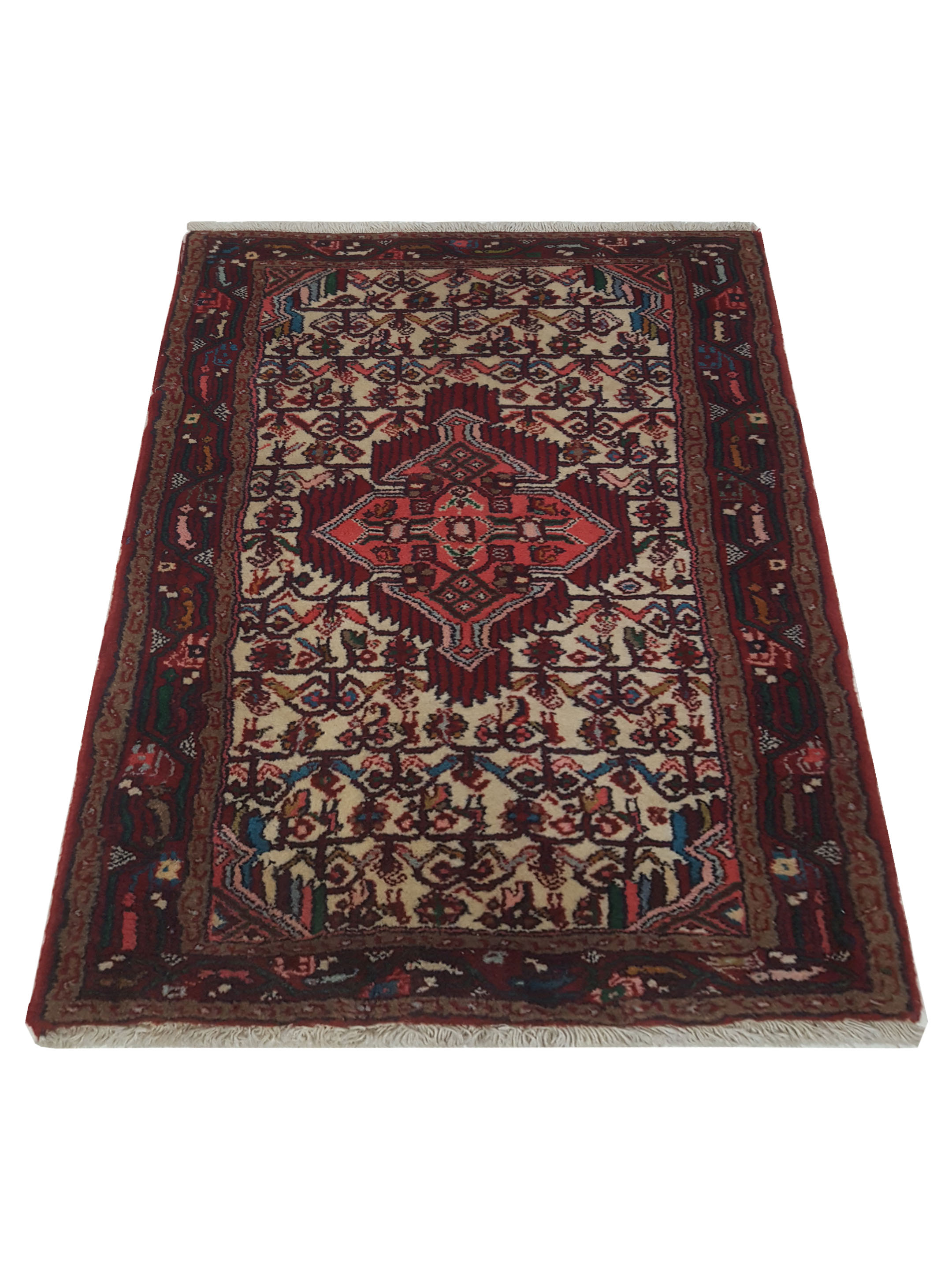 Persian Hand Knotted Ivory 2.6x4 - Image 2 of 5
