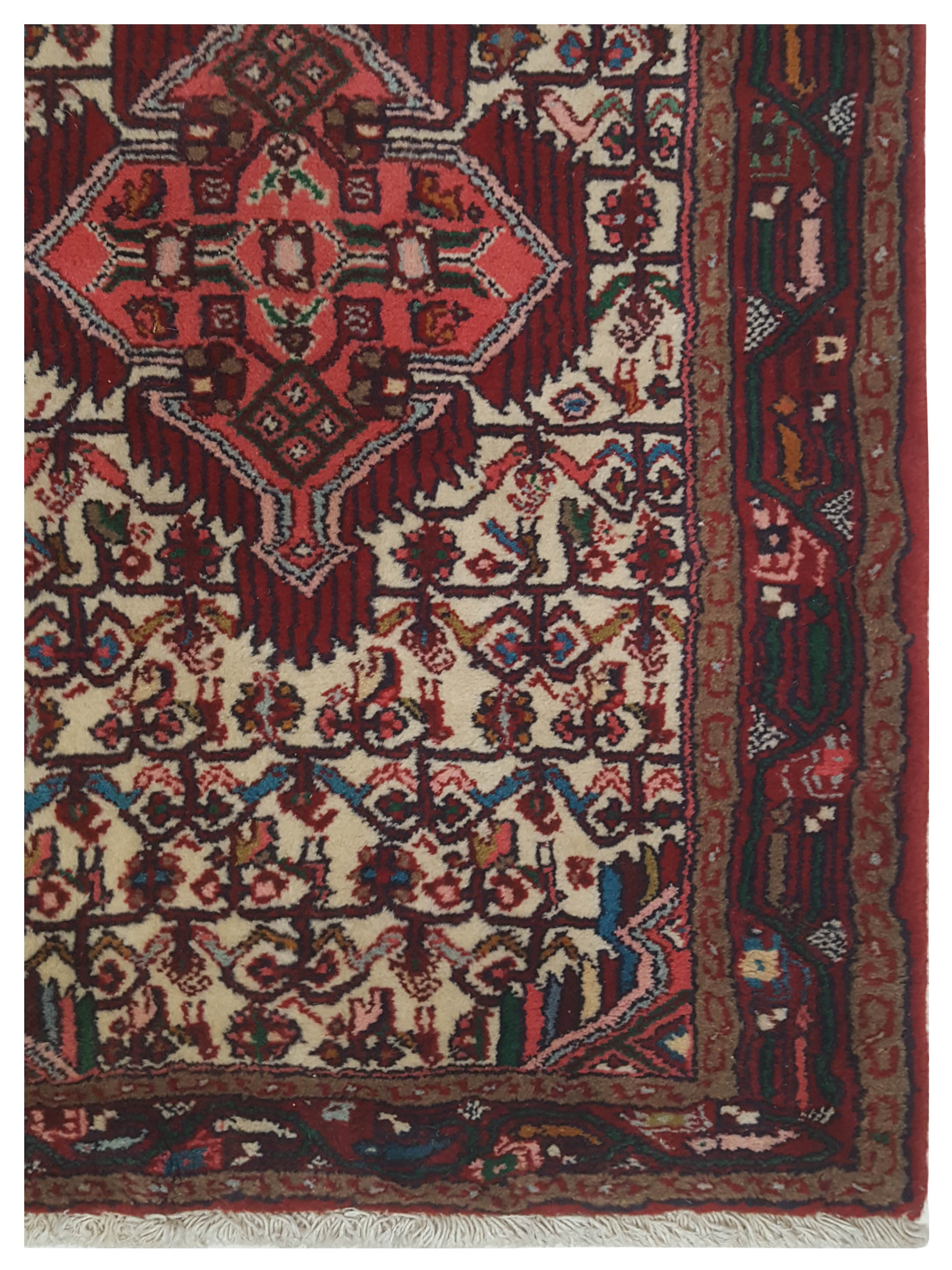 Persian Hand Knotted Ivory 2.6x4 - Image 4 of 5