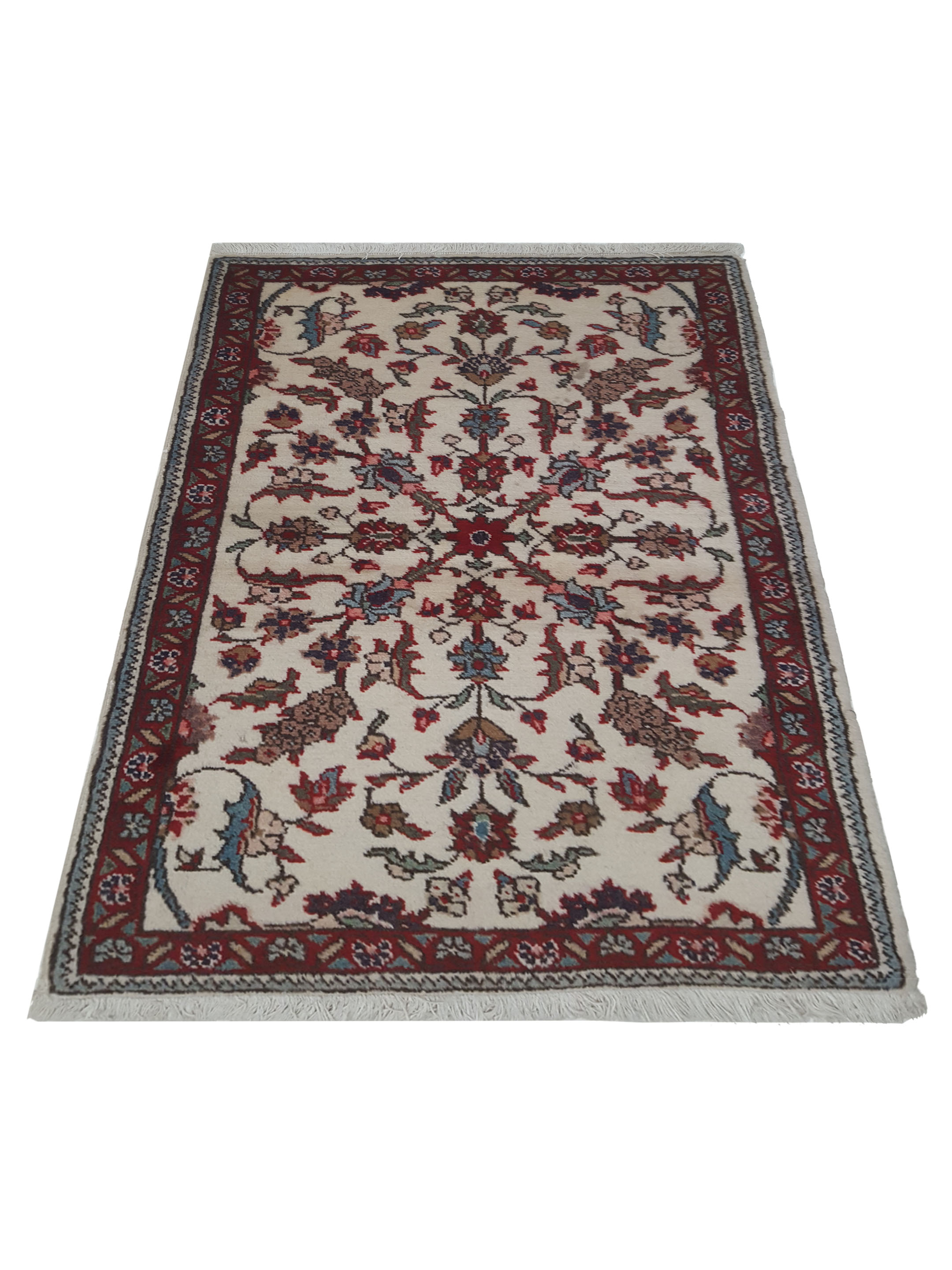Persian Hand Knotted Ivory 2.6x4 - Image 2 of 5