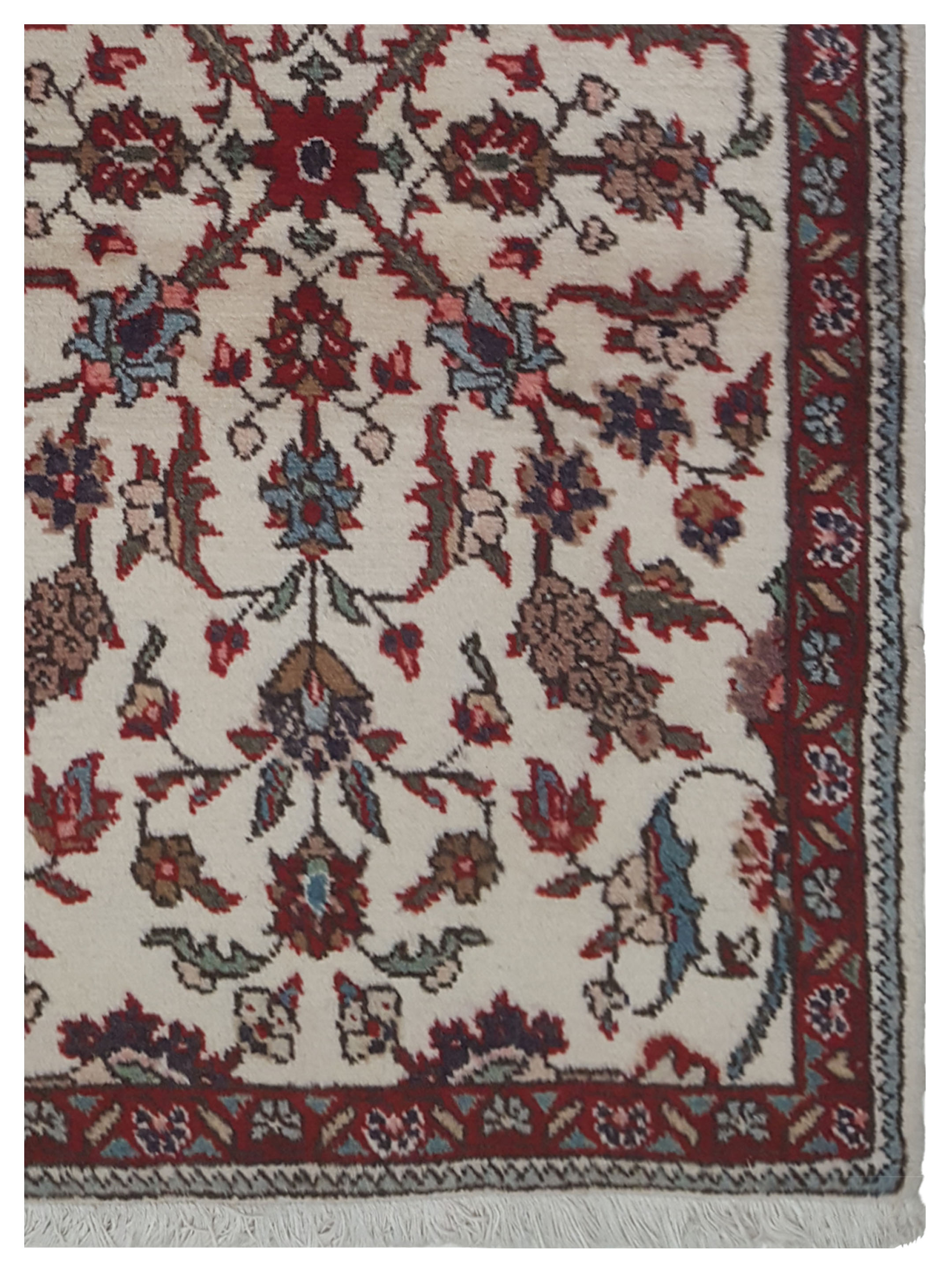 Persian Hand Knotted Ivory 2.6x4 - Image 4 of 5