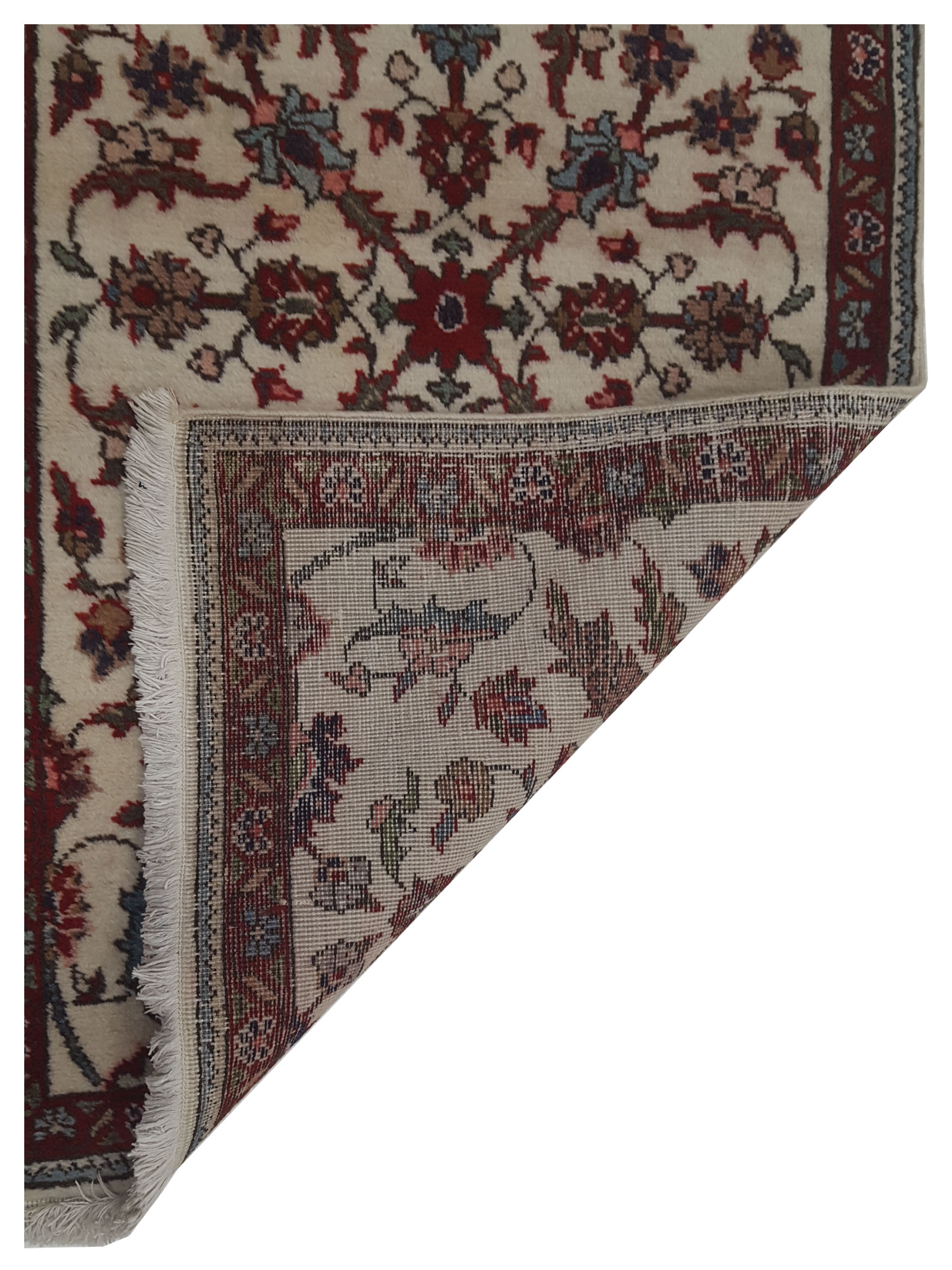 Persian Hand Knotted Ivory 2.6x4 - Image 5 of 5