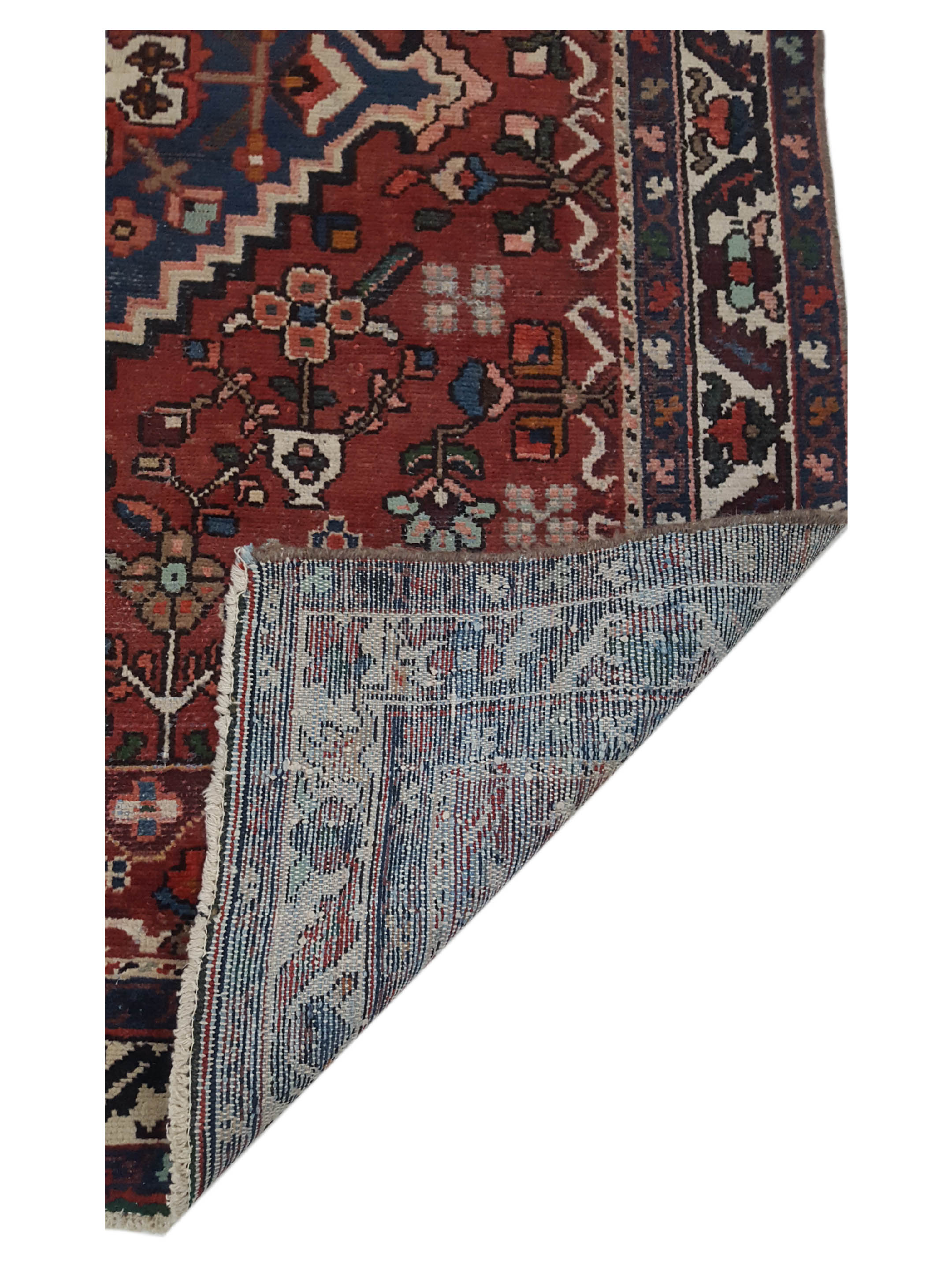 Antique Bakhtiyari Burgundy 5x6 - Image 3 of 6