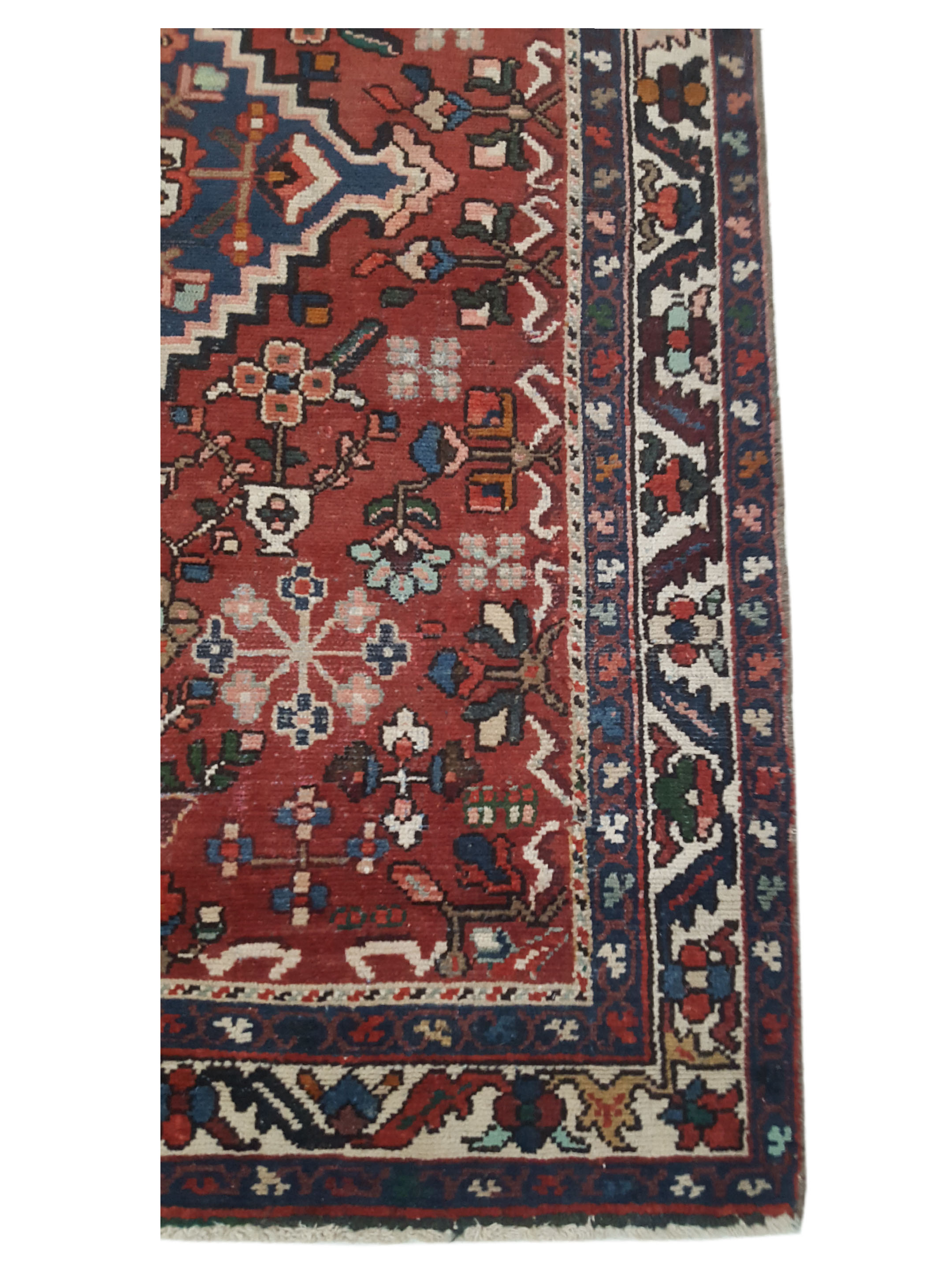 Antique Bakhtiyari Burgundy 5x6 - Image 4 of 6