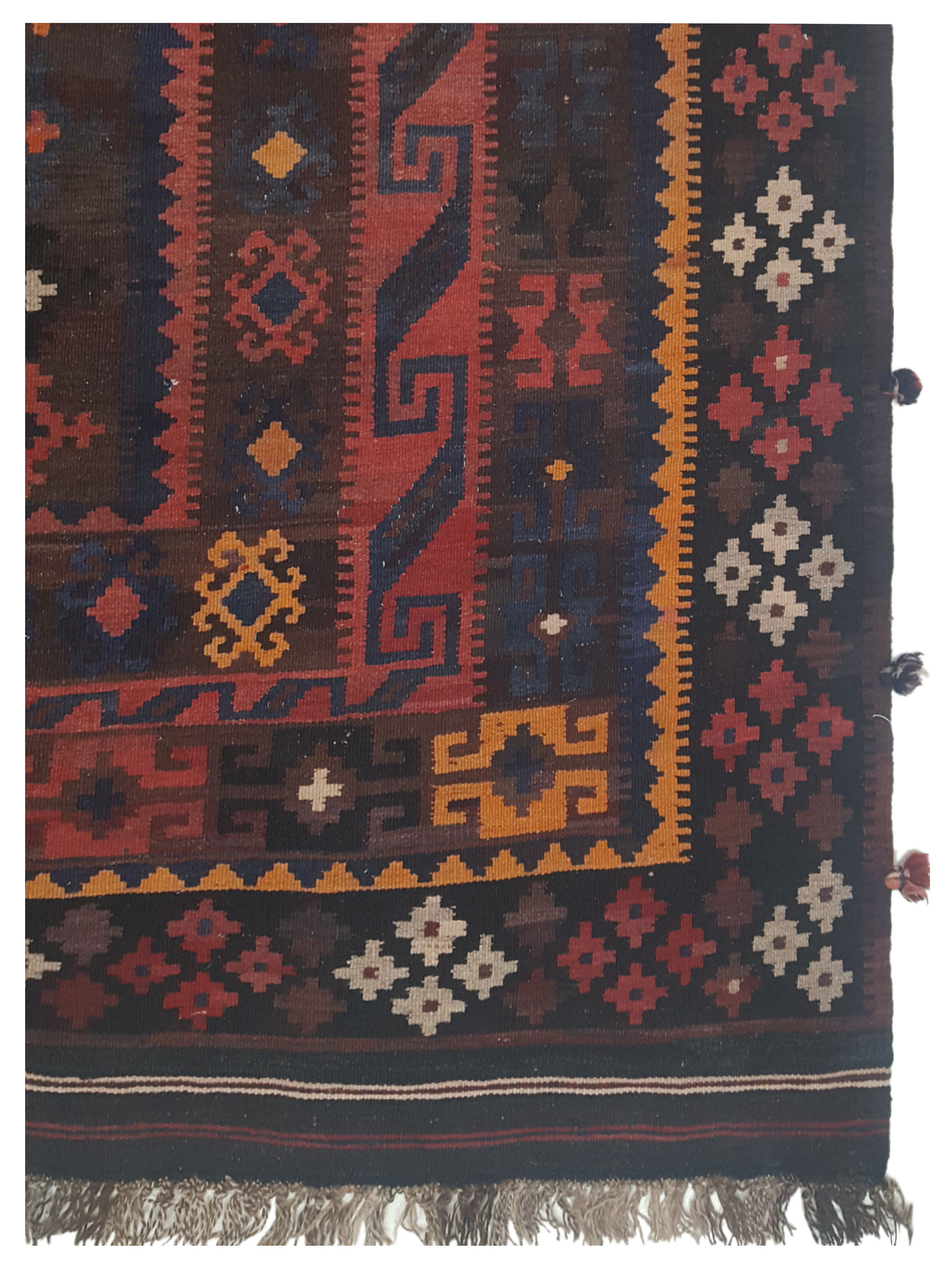 Kilim Hand Woven Multi 8x12 - Image 4 of 5