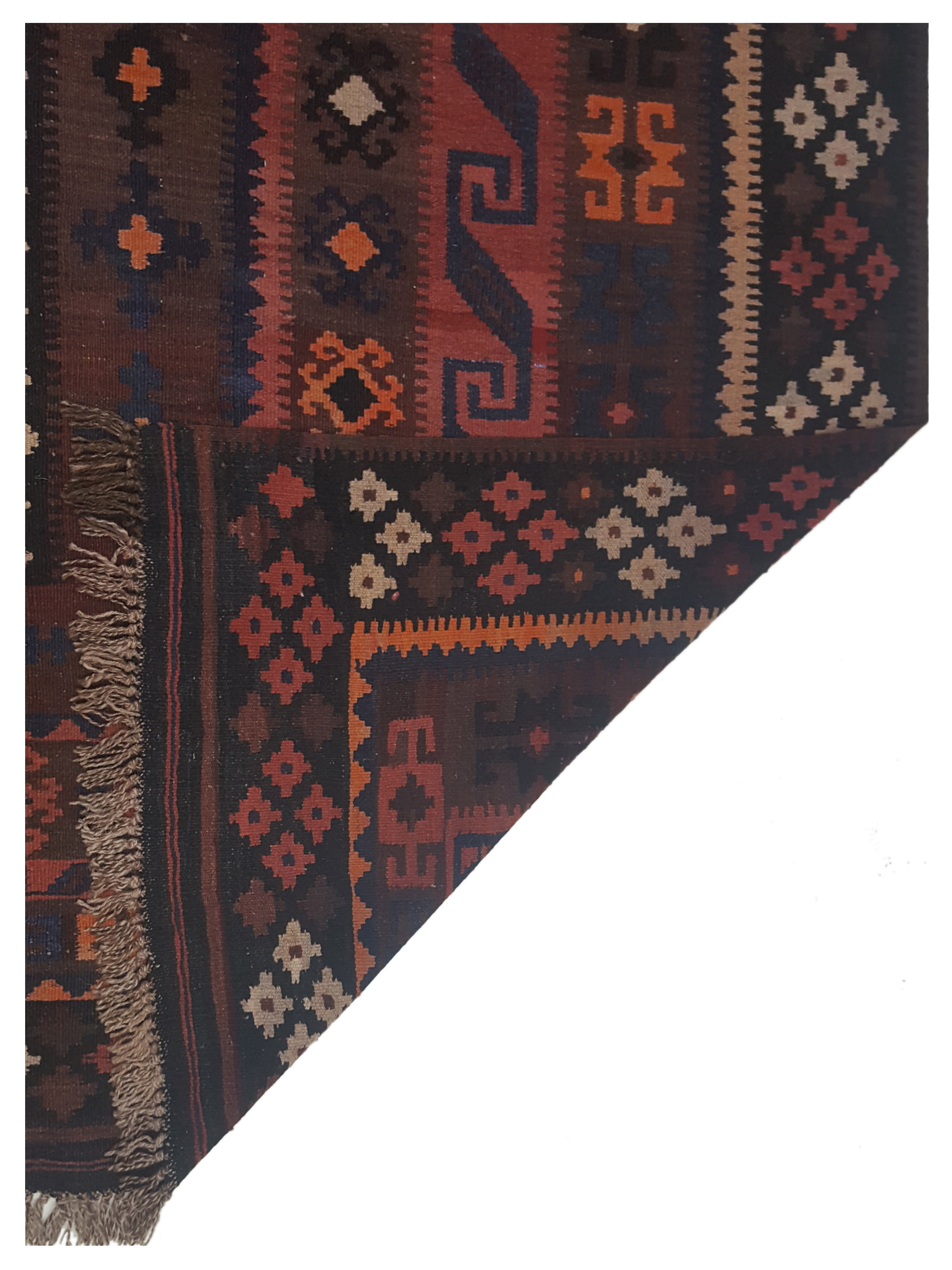 Kilim Hand Woven Multi 8x12 - Image 5 of 5