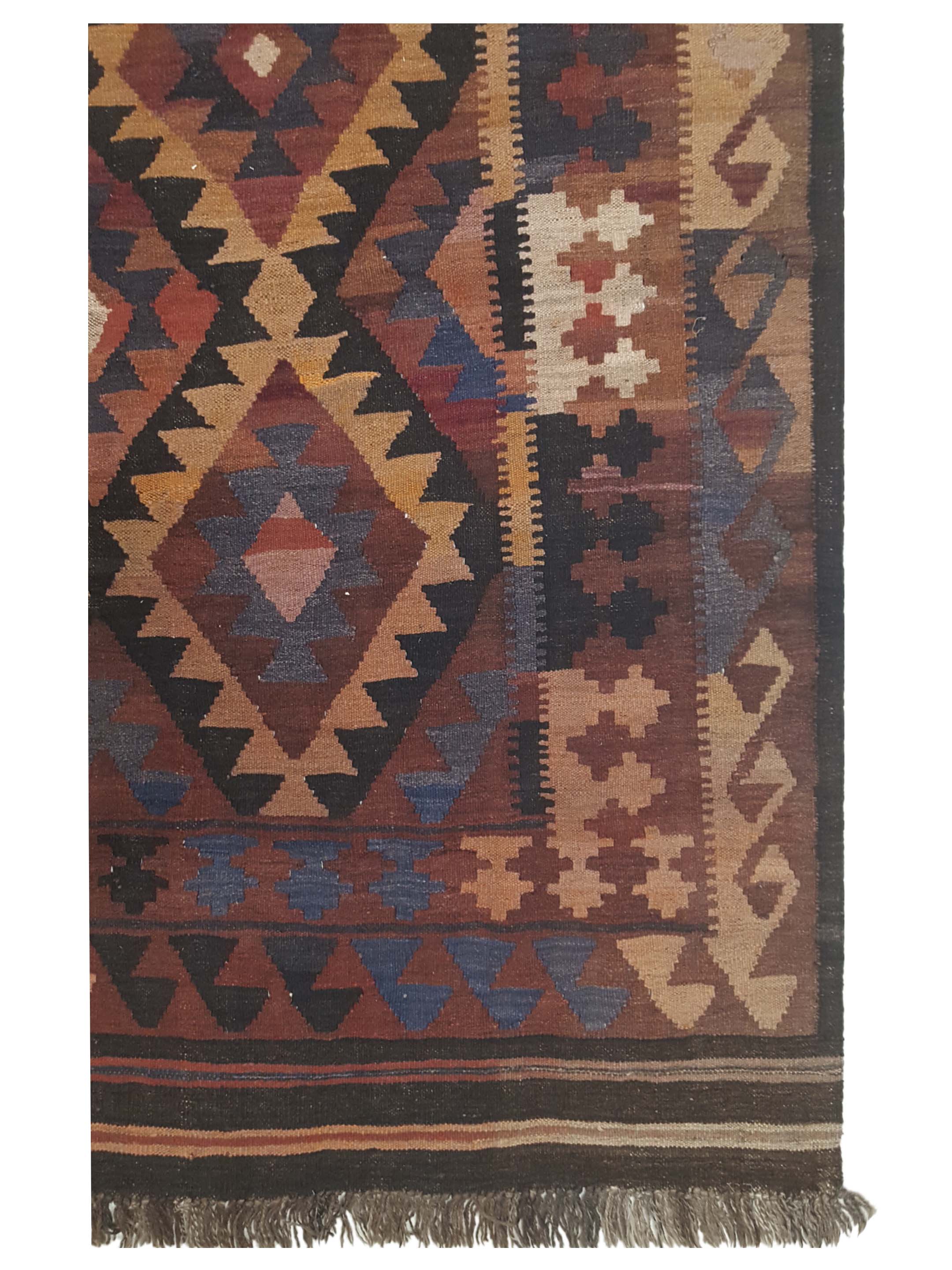 Afghan Hand Knotted Brown 6x9 - Image 4 of 5