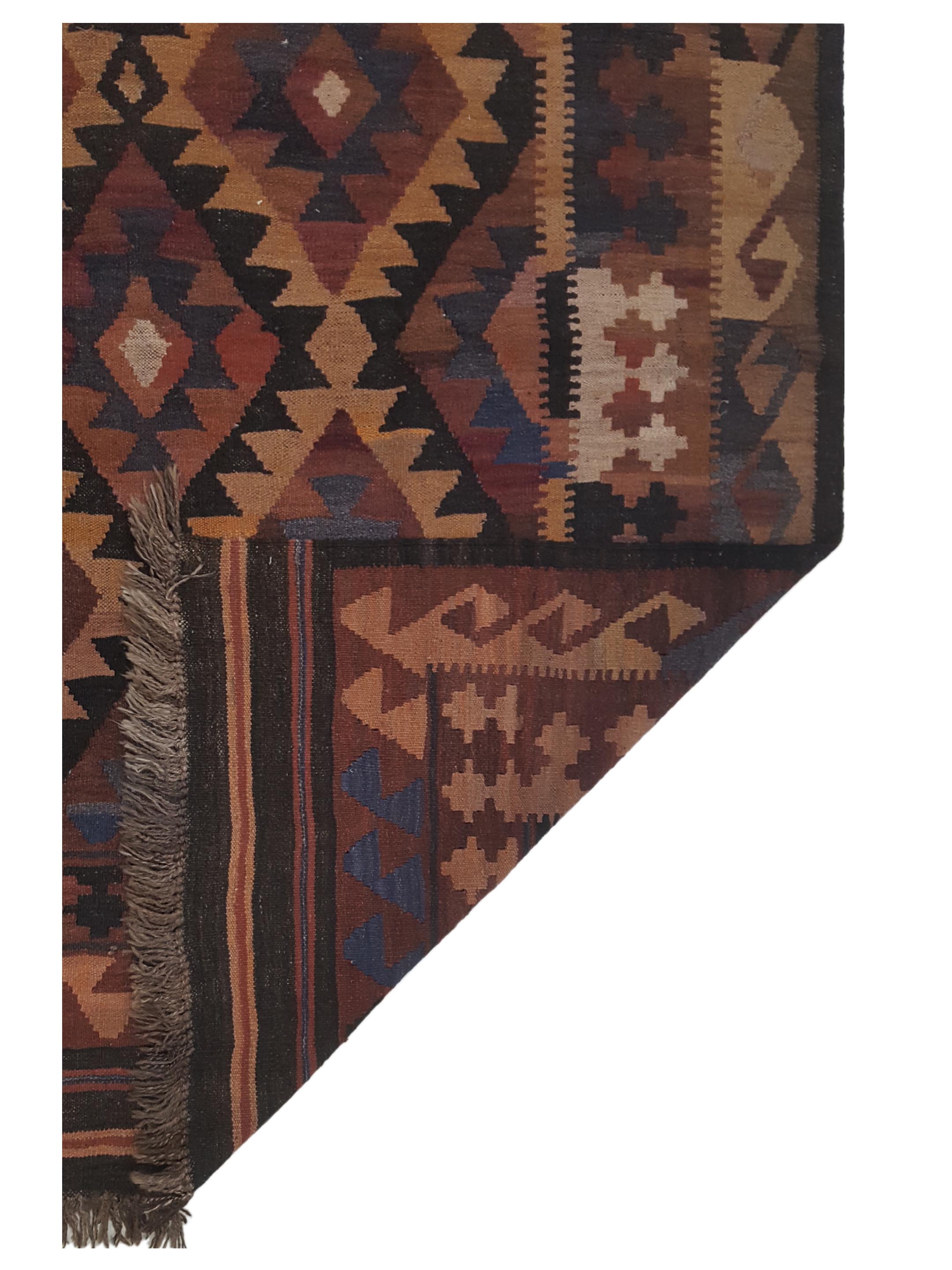Afghan Hand Knotted Brown 6x9 - Image 5 of 5