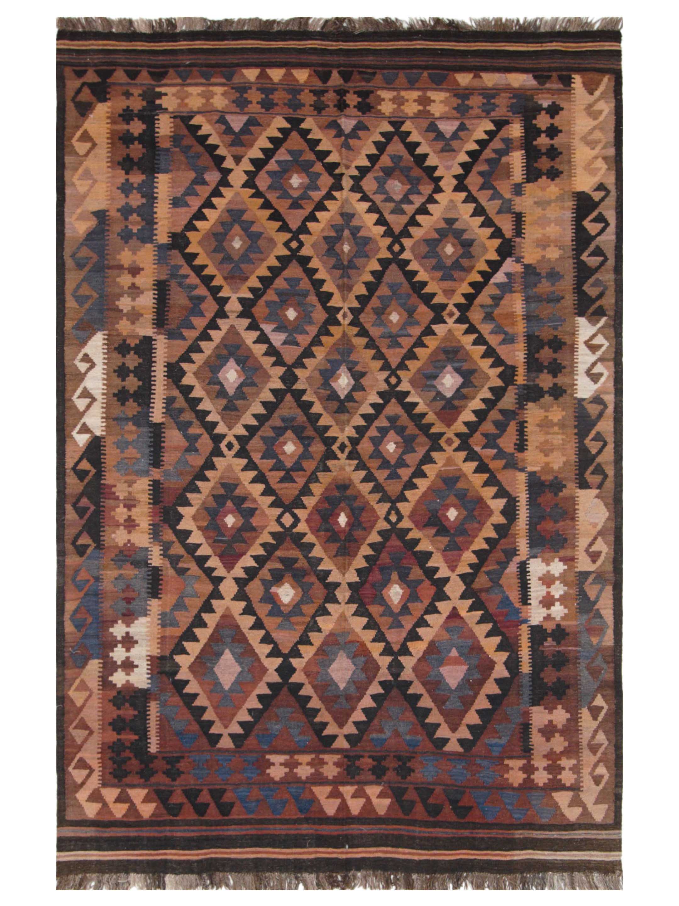 Afghan Hand Knotted Brown 6x9