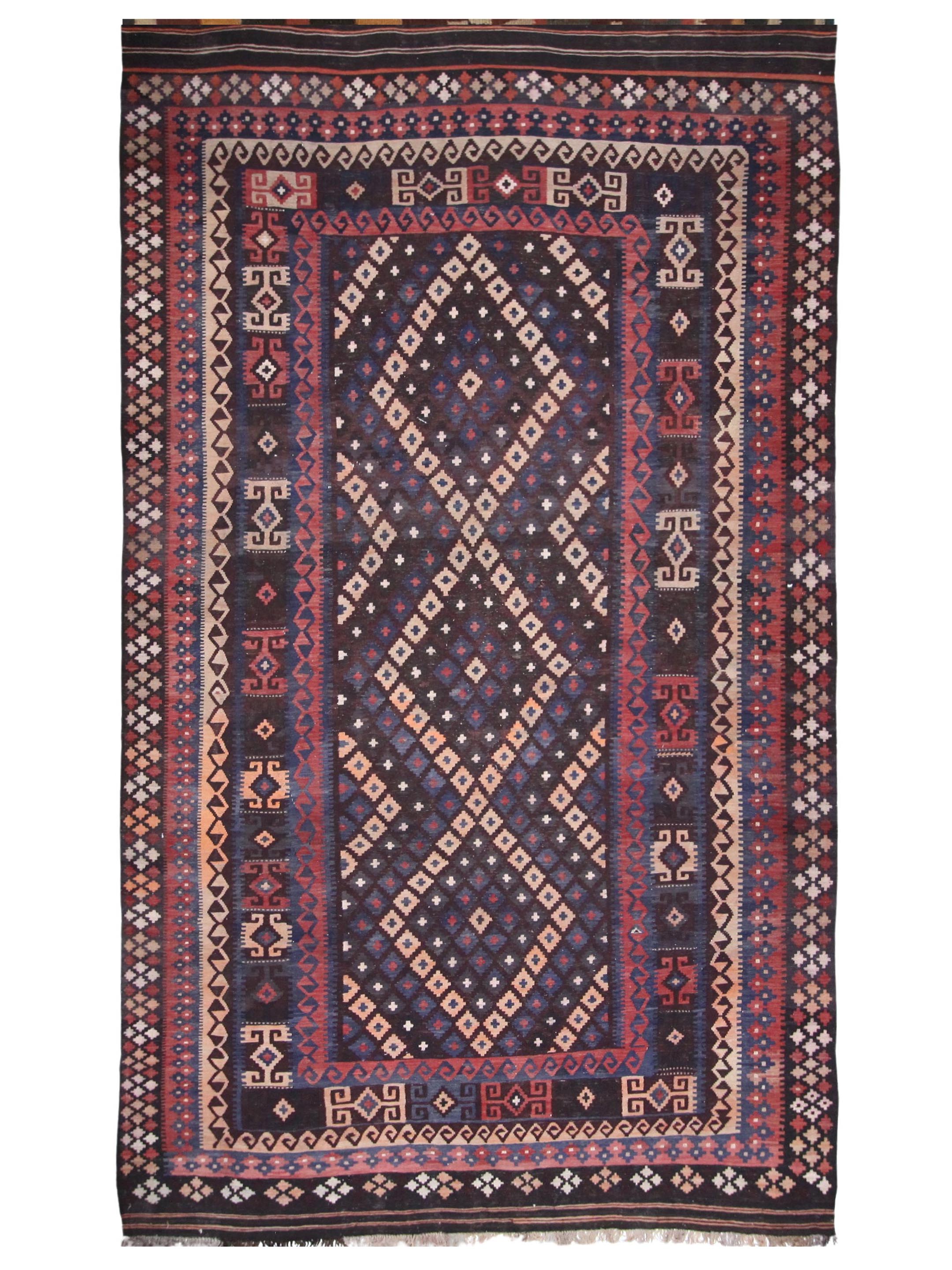Afghan Hand Knotted Multi 9x15