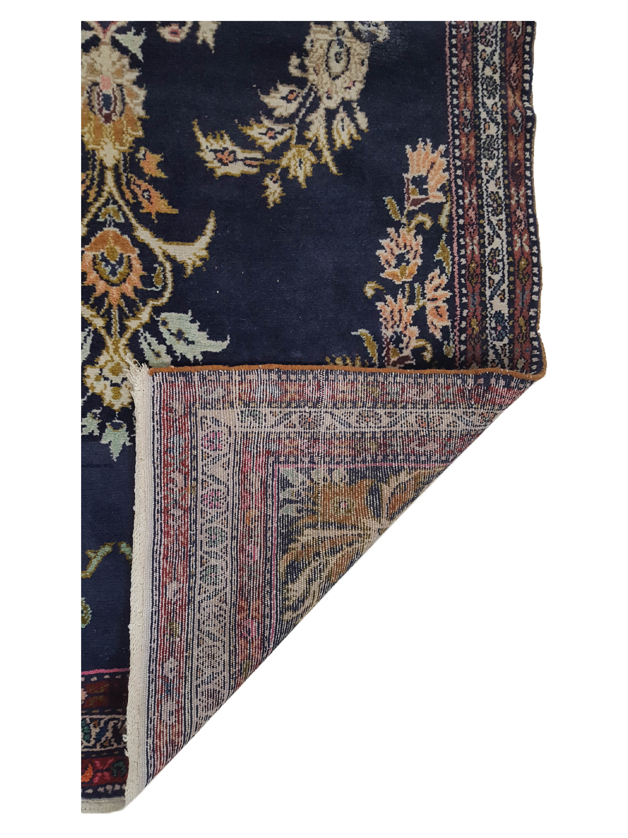 Malayer Hand Knotted Navy 4x9 - Image 3 of 6