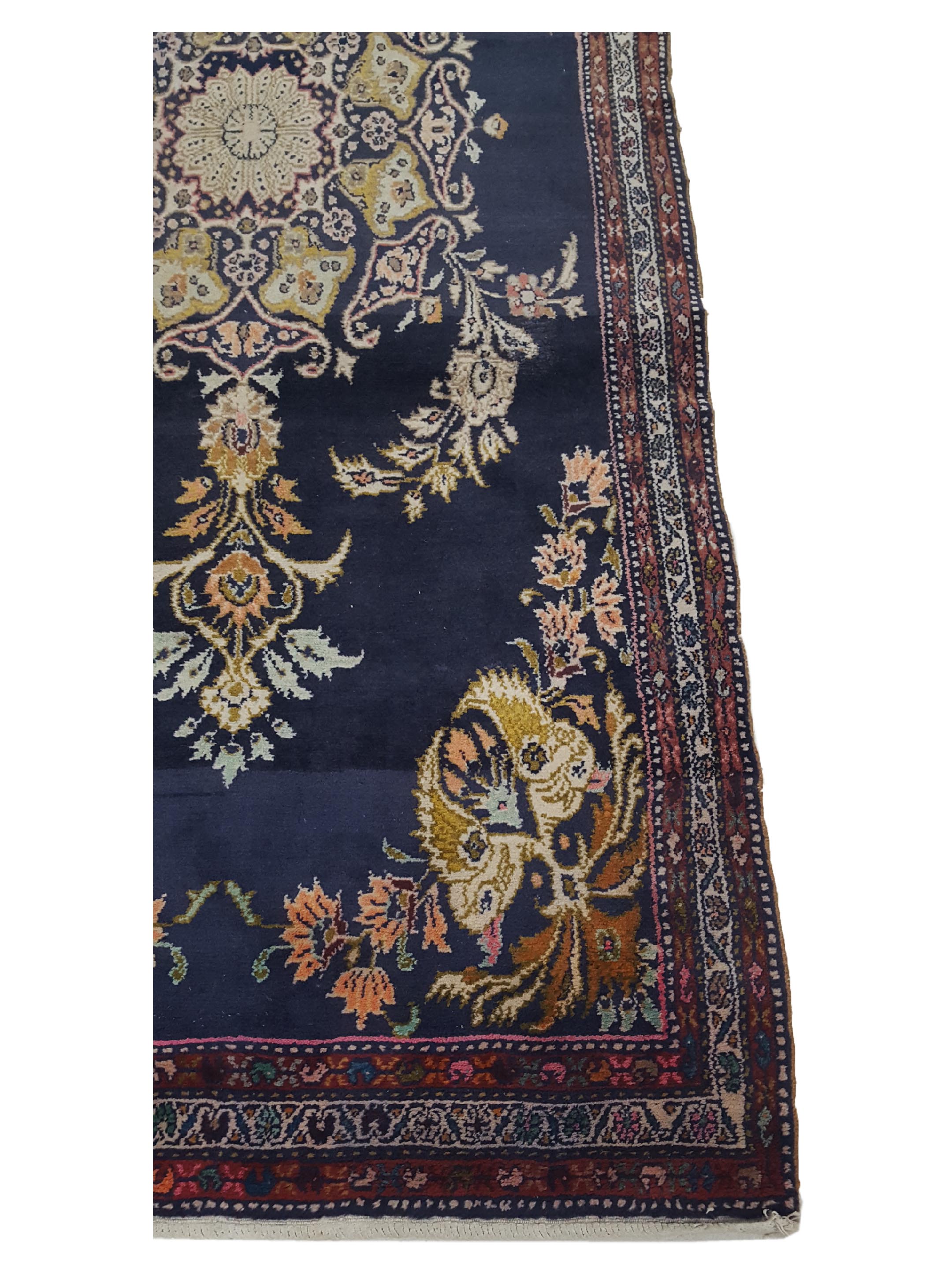 Malayer Hand Knotted Navy 4x9 - Image 4 of 6
