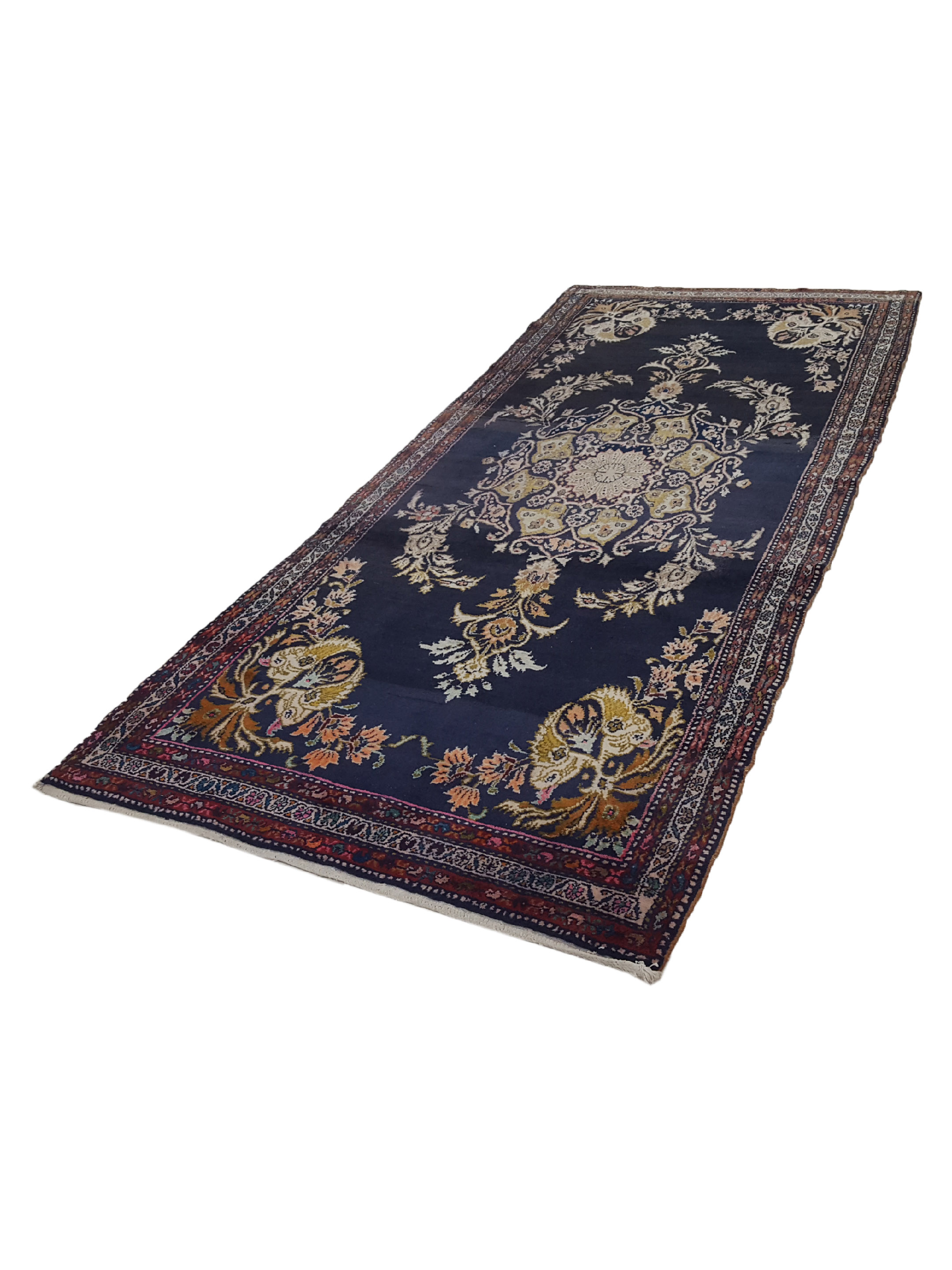 Malayer Hand Knotted Navy 4x9 - Image 6 of 6
