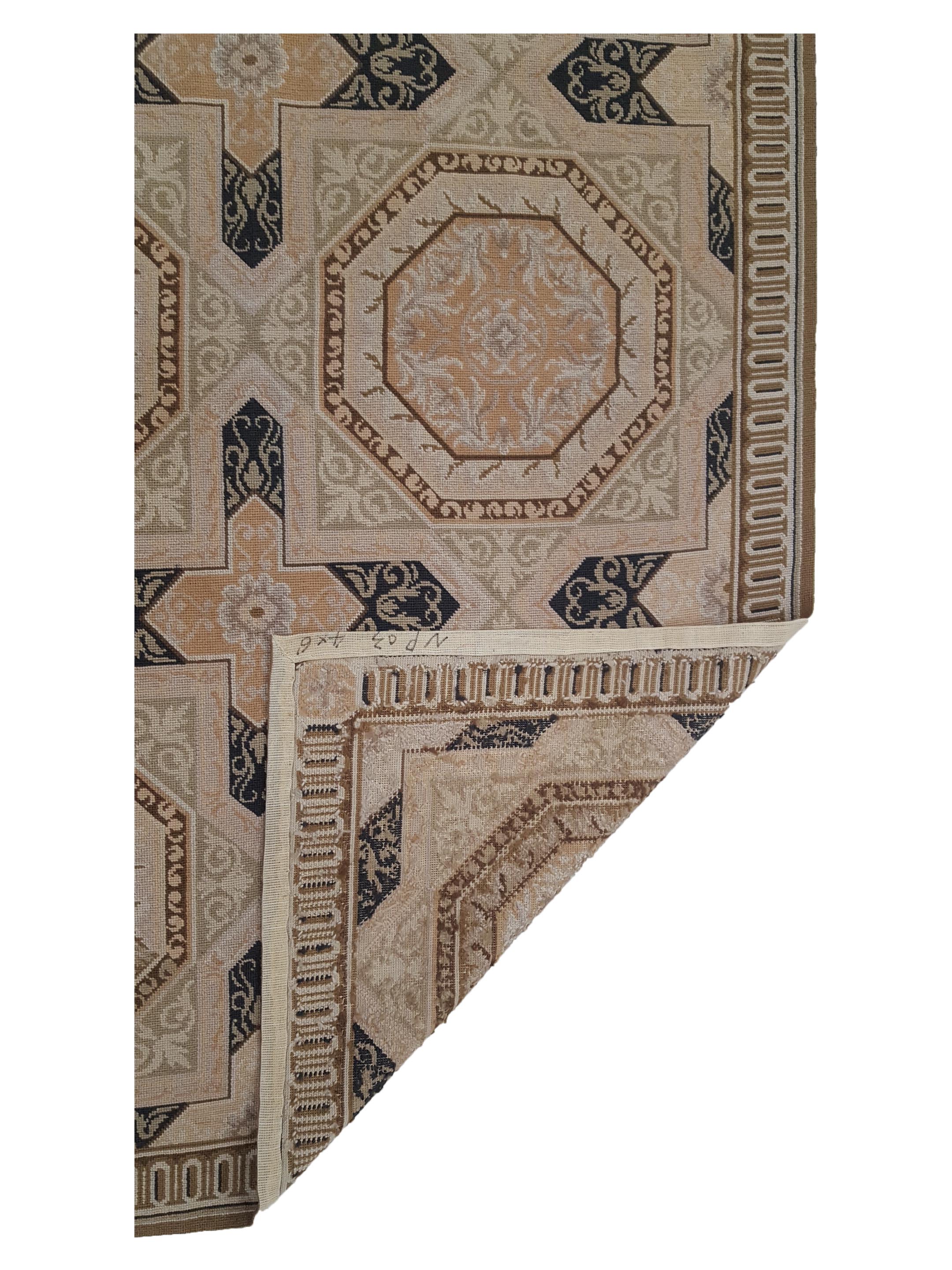 Needle Point Beige 4x6 - Image 2 of 2