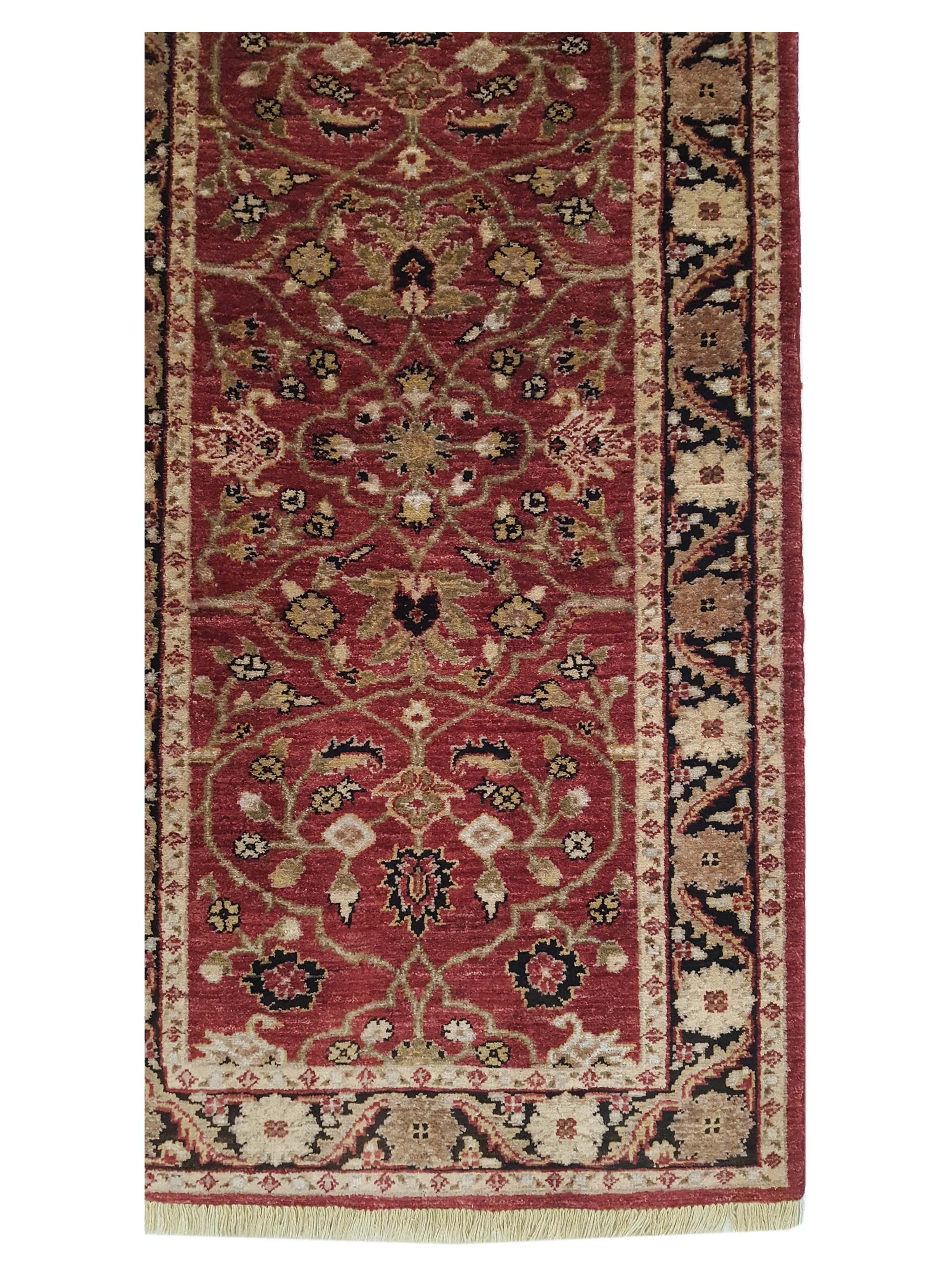Ziegler Hand Knotted Red 3x10 - Image 4 of 6