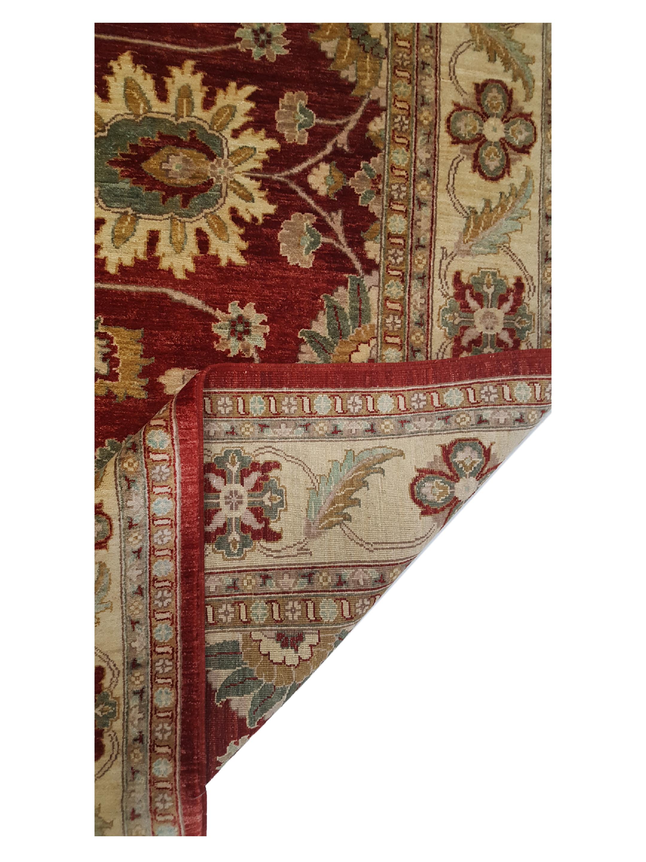 Ziegler Hand Knotted Red 8x10 - Image 3 of 6