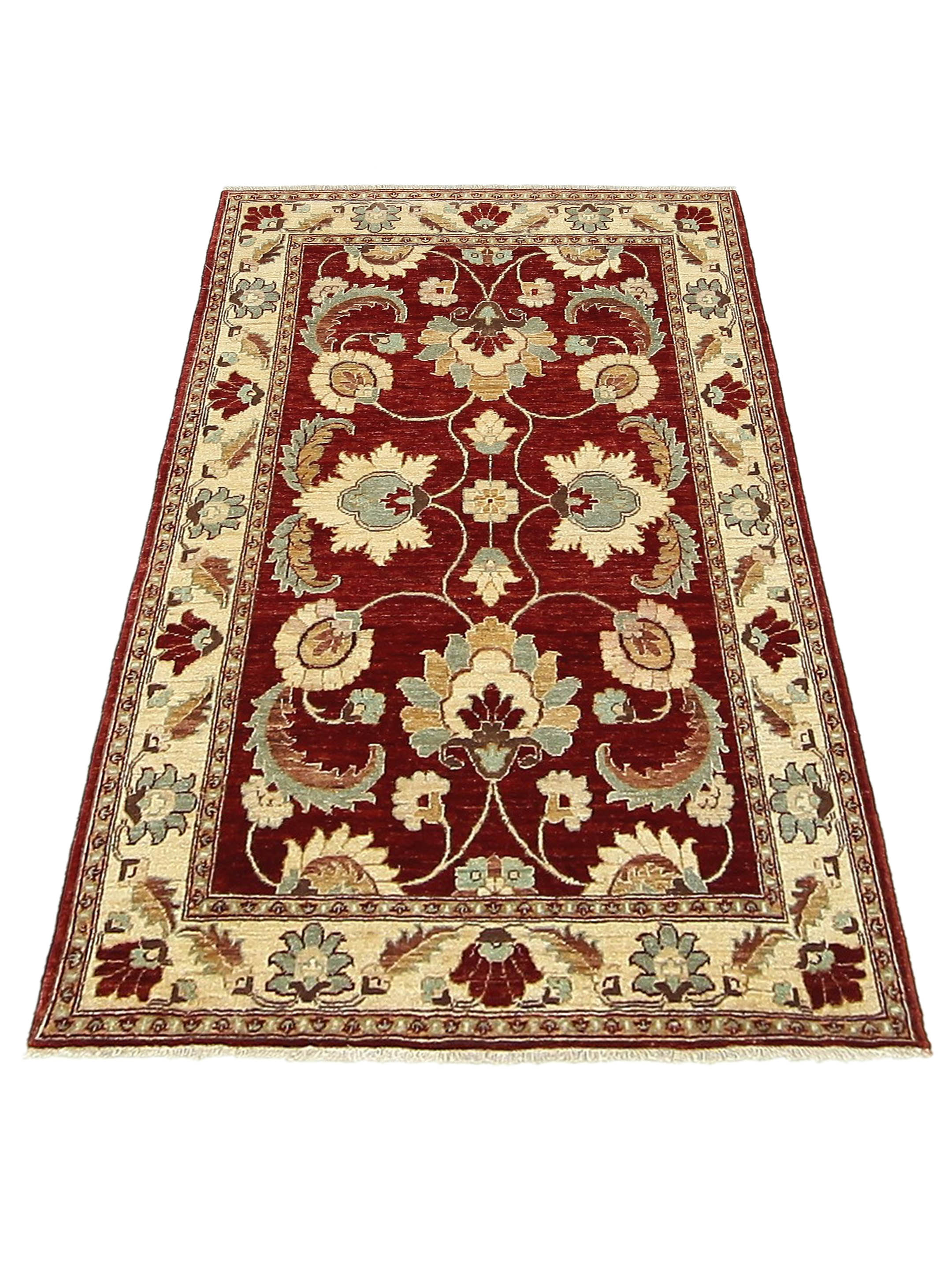 Ziegler Hand Knotted Red 4x6 - Image 2 of 5