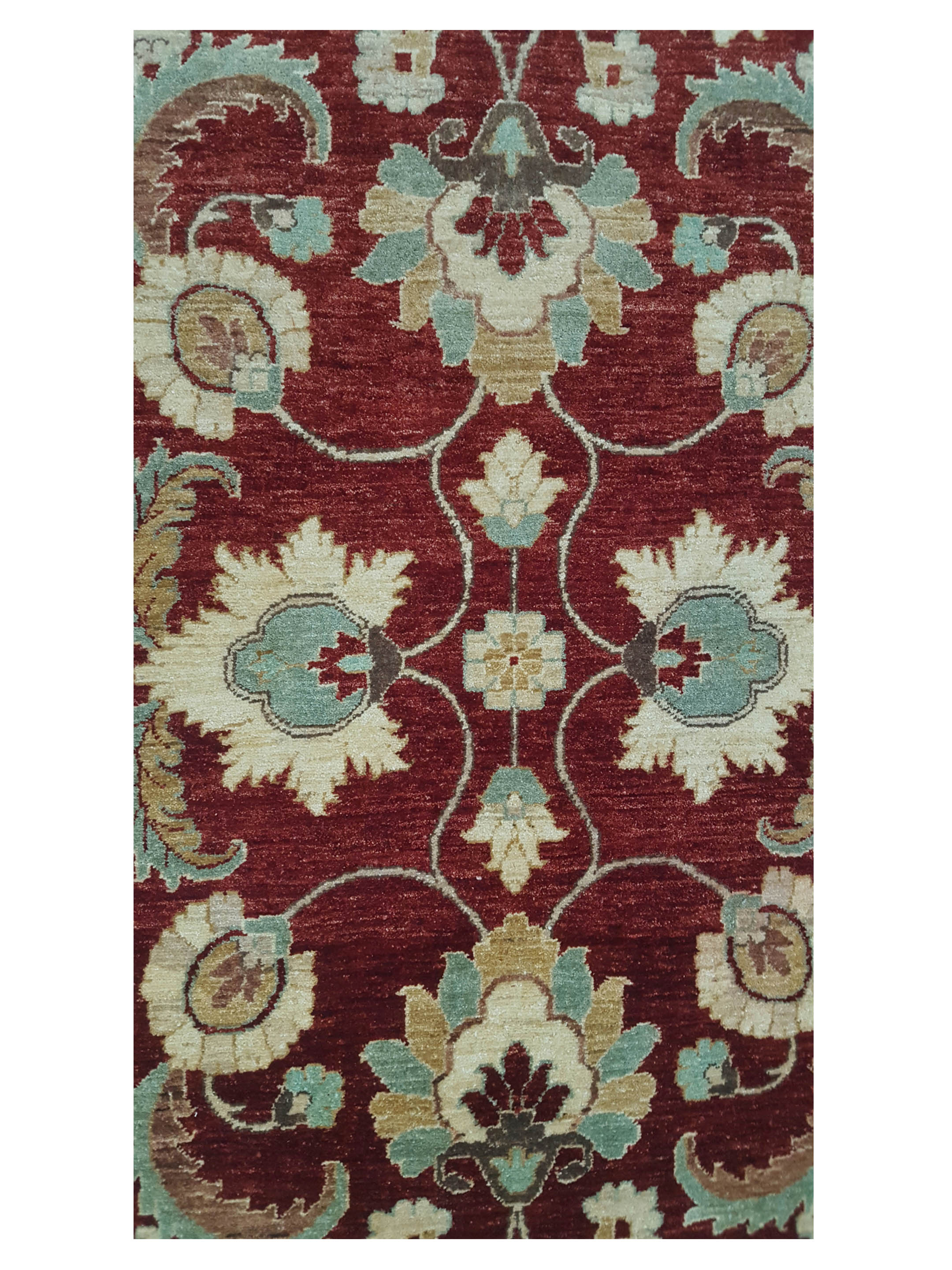 Ziegler Hand Knotted Red 4x6 - Image 4 of 5