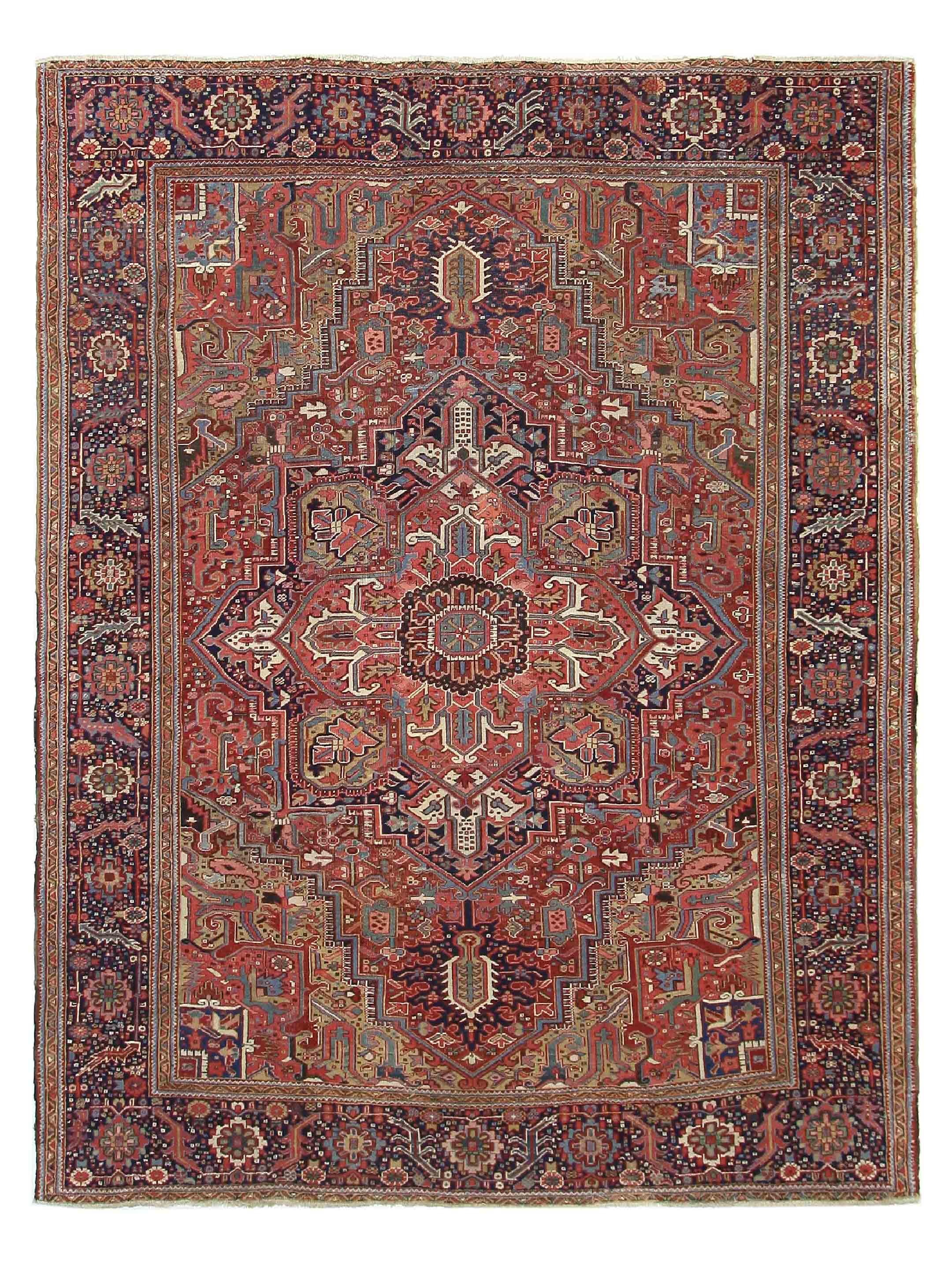 Antique Heriz Rust 10x13