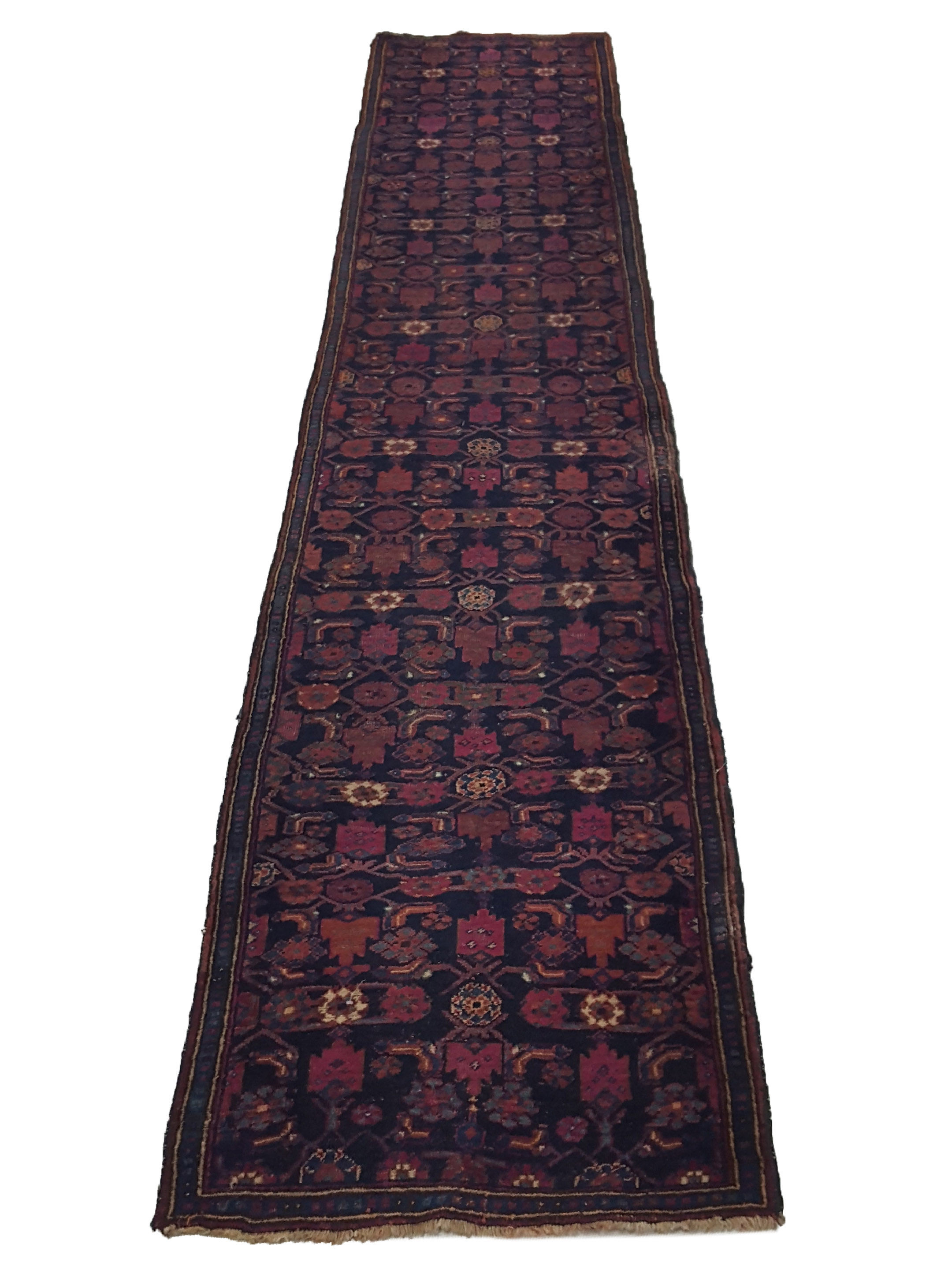 Antique Kurd Indigo 3x15 - Image 2 of 6