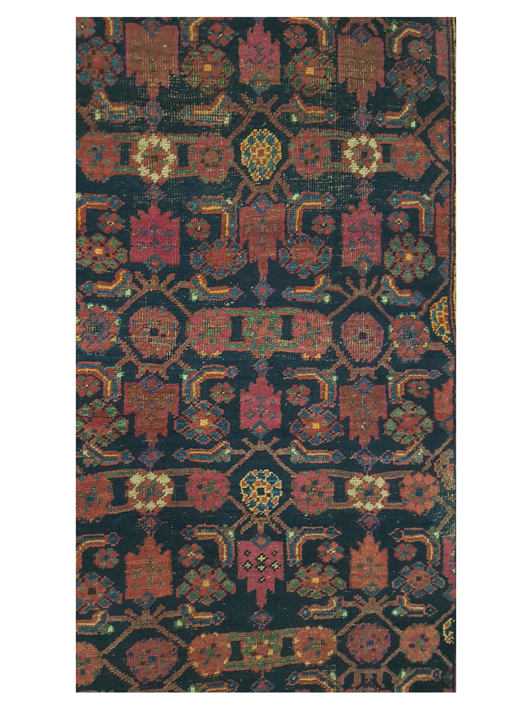 Antique Kurd Indigo 3x15 - Image 5 of 6