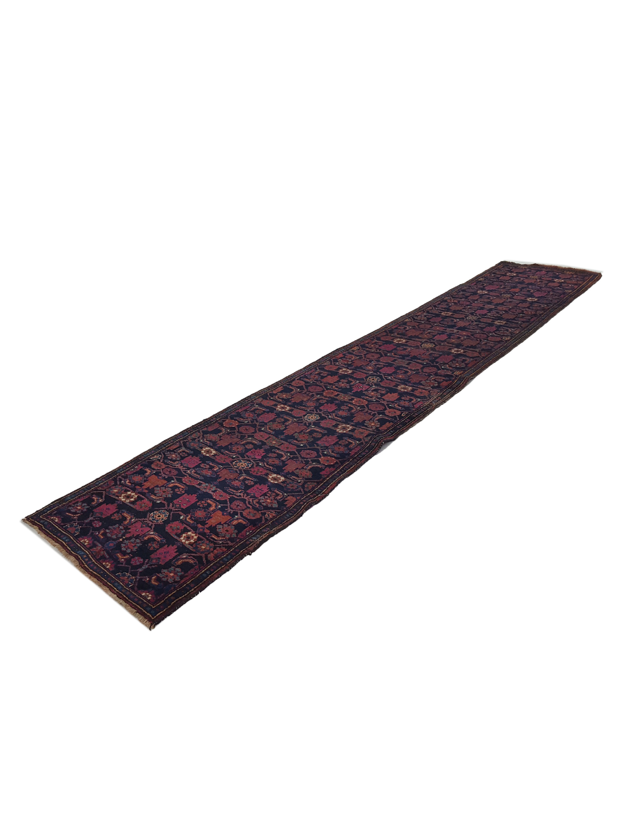 Antique Kurd Indigo 3x15 - Image 6 of 6