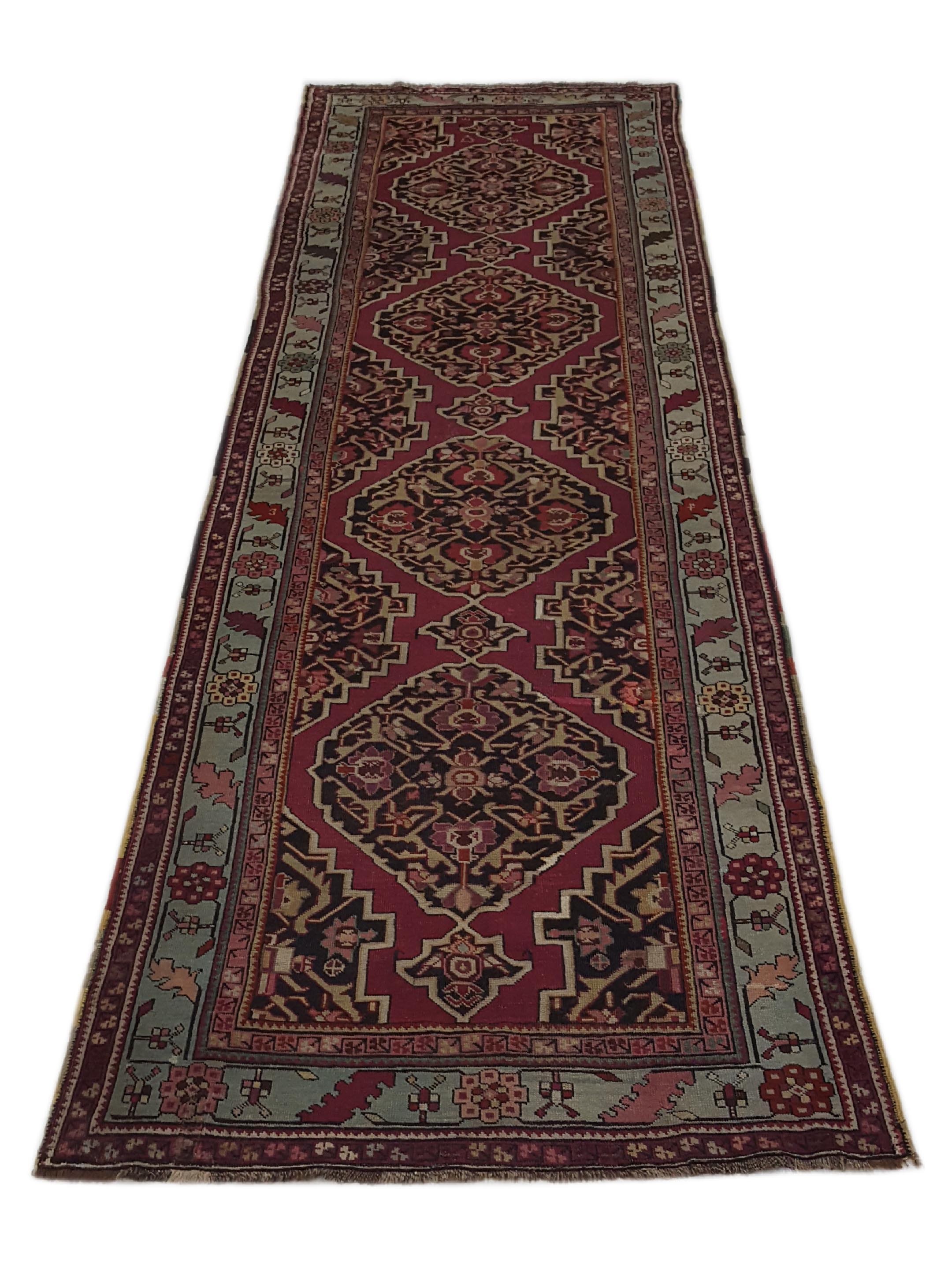 Antique Karabagh Rust 4x13 - Image 2 of 6